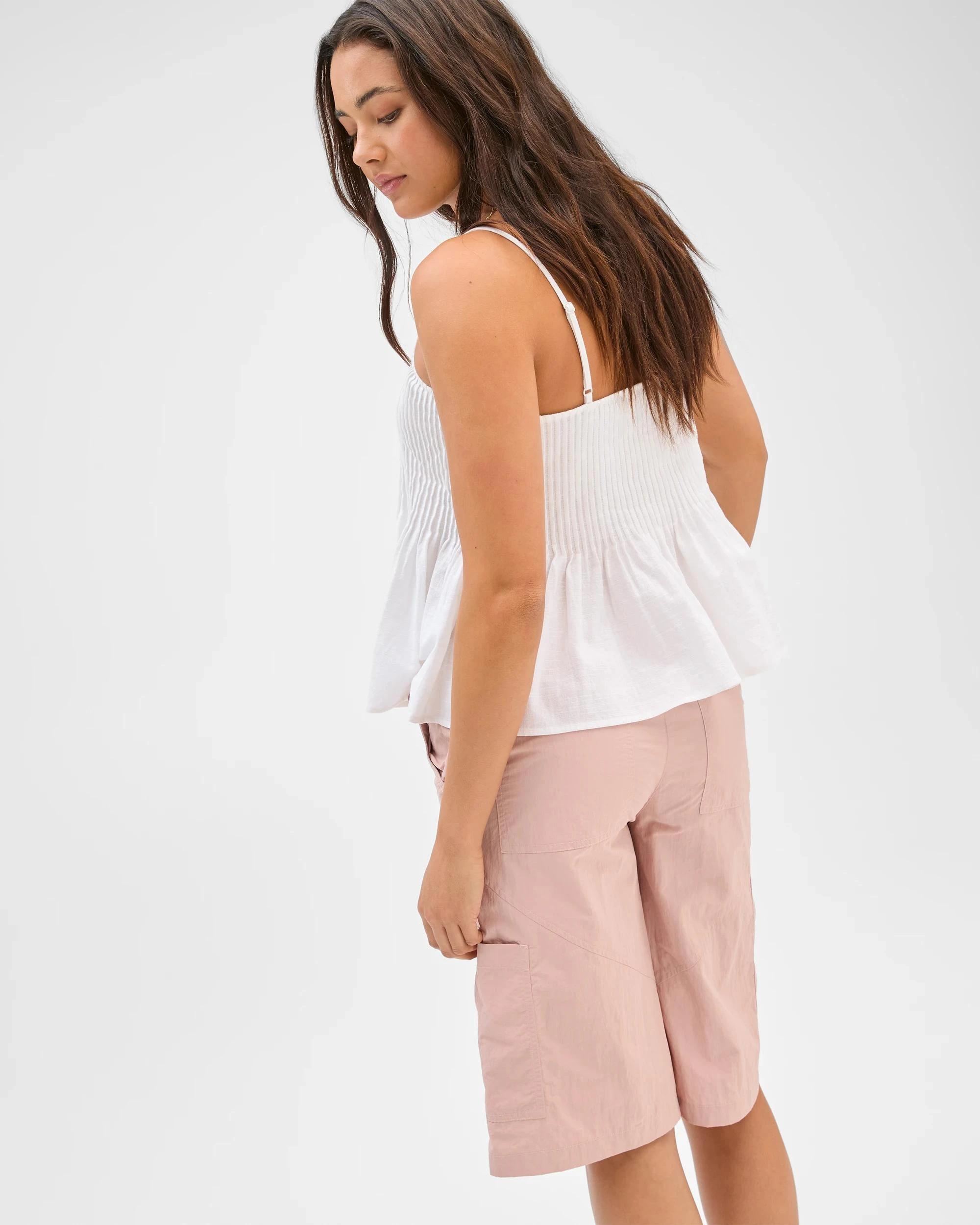 5 Lily Loves Technical Cargo Shorts BLUSH PINK, 5 of 6