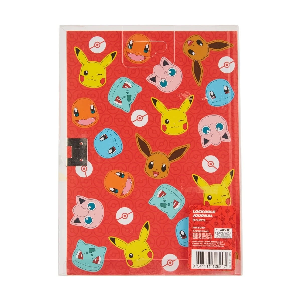 6 Pokemon Lockable Journal, 6 of 6