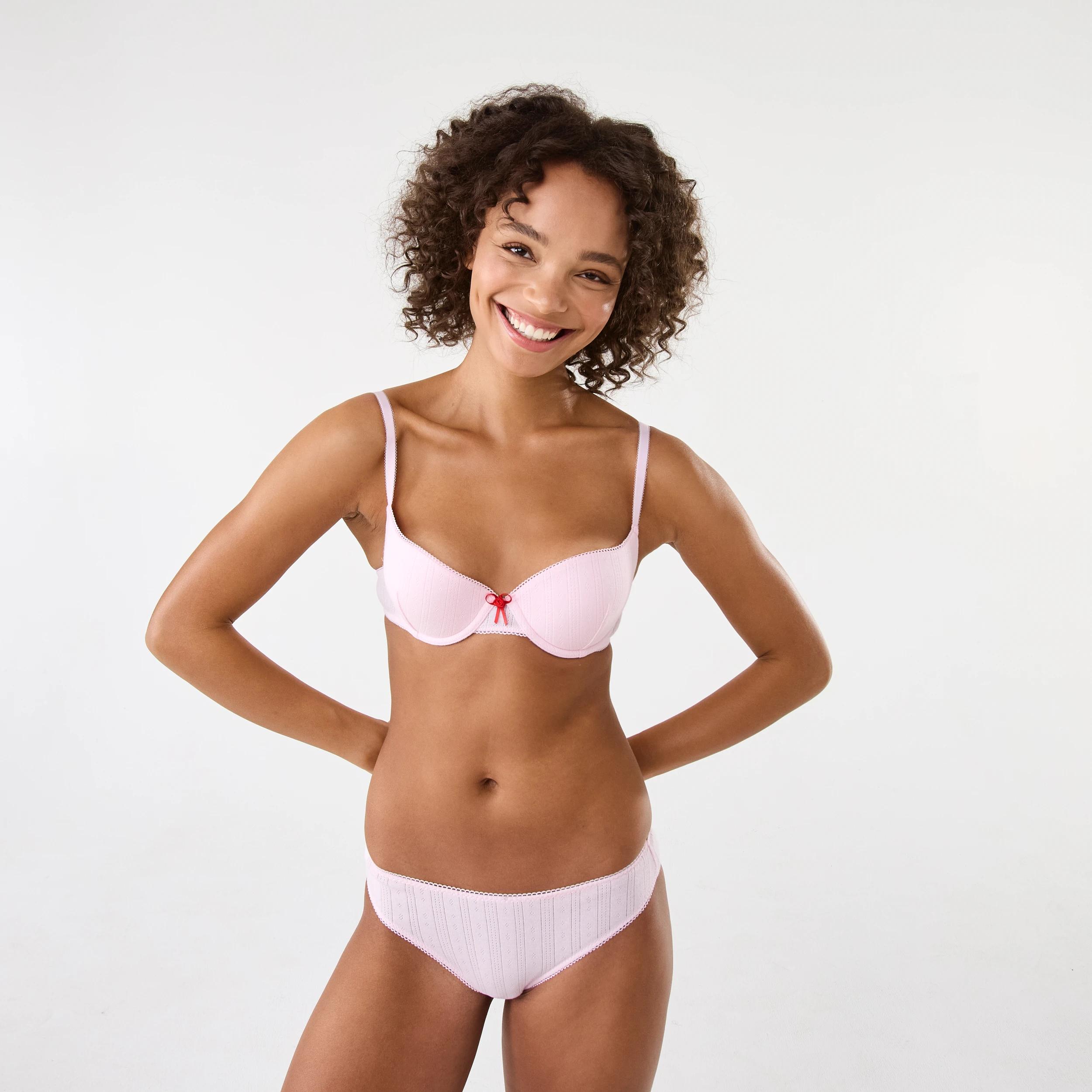 9 2 Pack Pointelle Print Push-Up Bra Heart Lock, 9 of 10