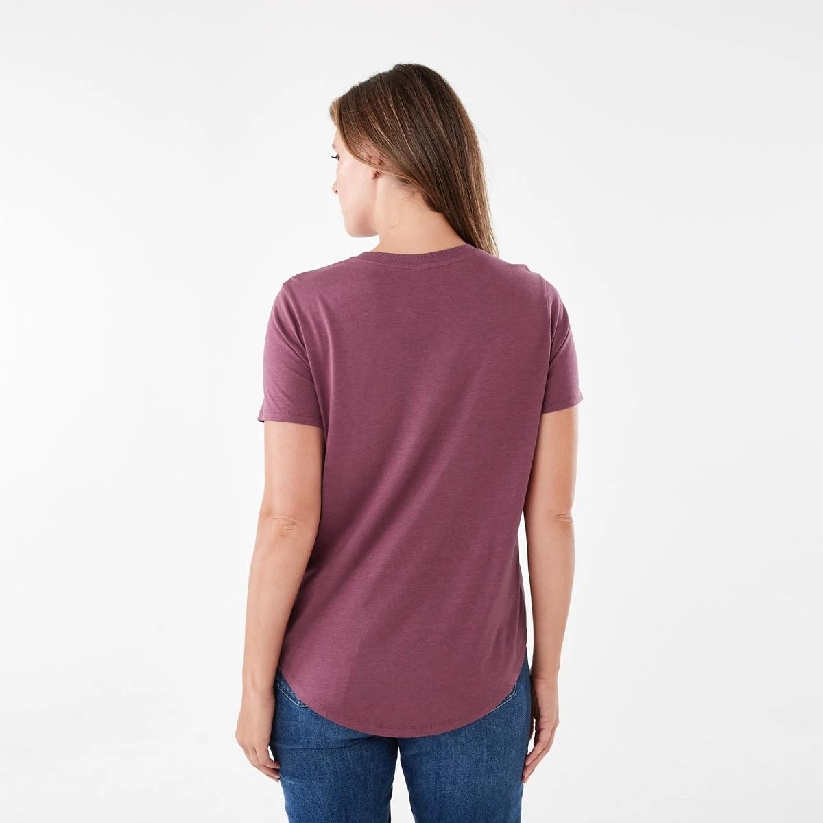 3 Short Sleeve Cotton Modal T-shirt CRUSHED BERRY, 3 of 5