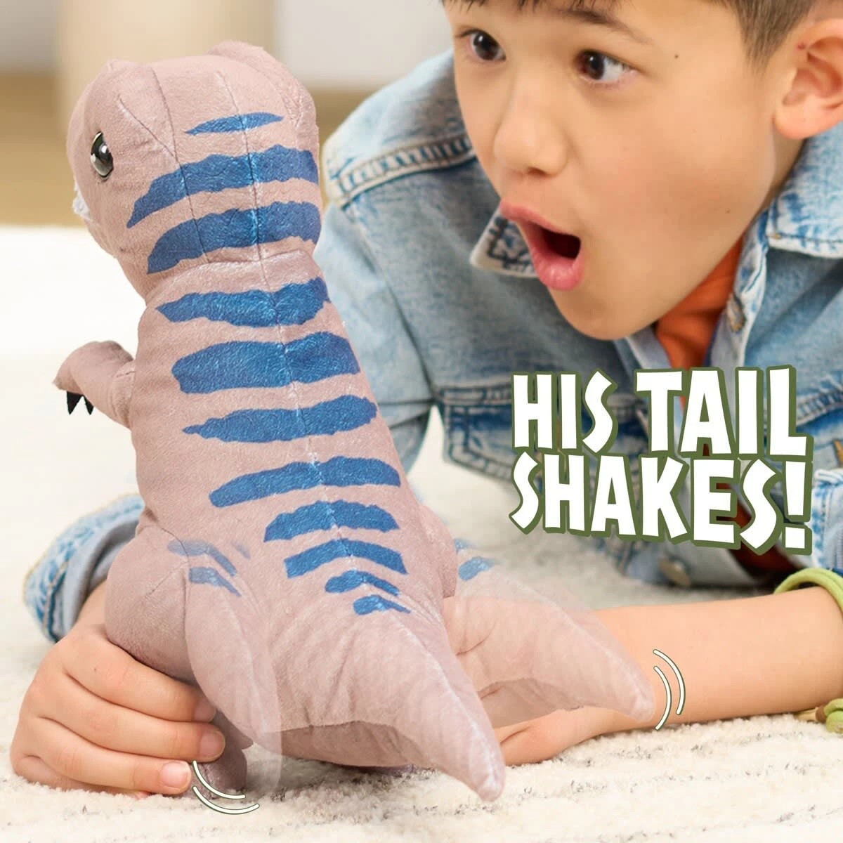 4 Jurassic World Rebirth Roaring T-Rex Plush Toy, 4 of 6