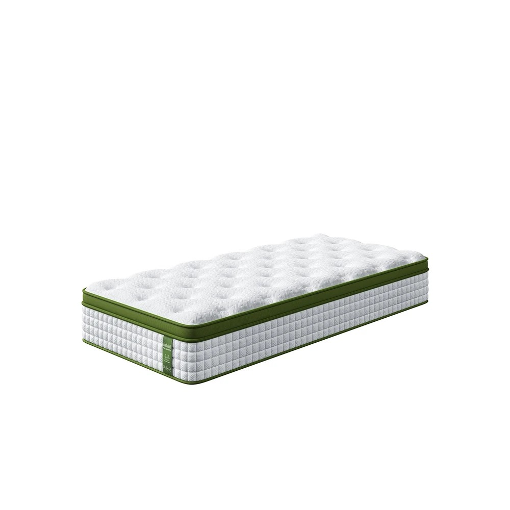1 BedStory Single Mattress 30cm Medium Firm - Hybrid Mattress for Pressure Relief & Motion Isolation - Single Bed - White, 1 of 6