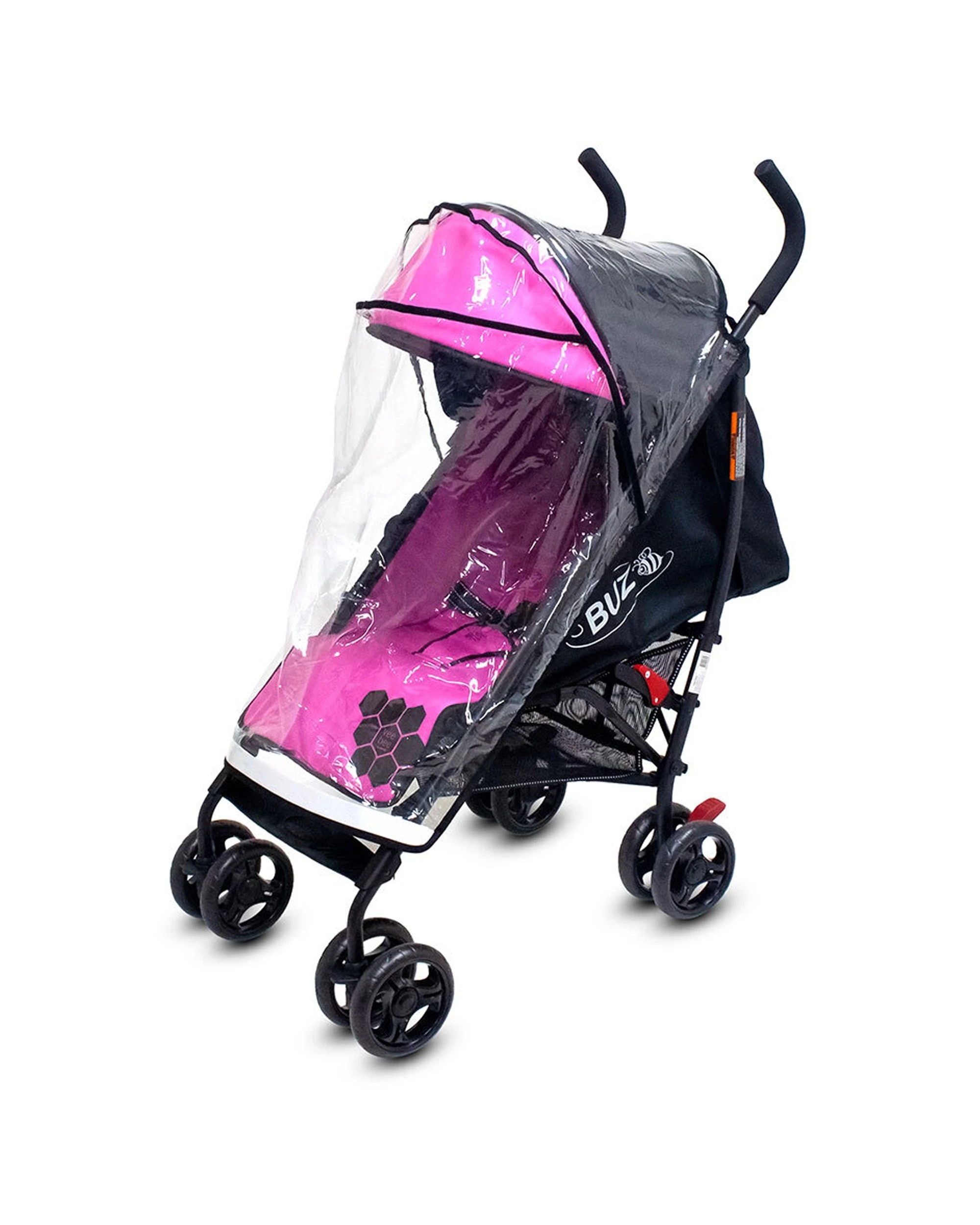 2 Vee Bee Buz 108cm Reclining Stroller Pram Newborn With Storm Cover - Clear, 2 of 7