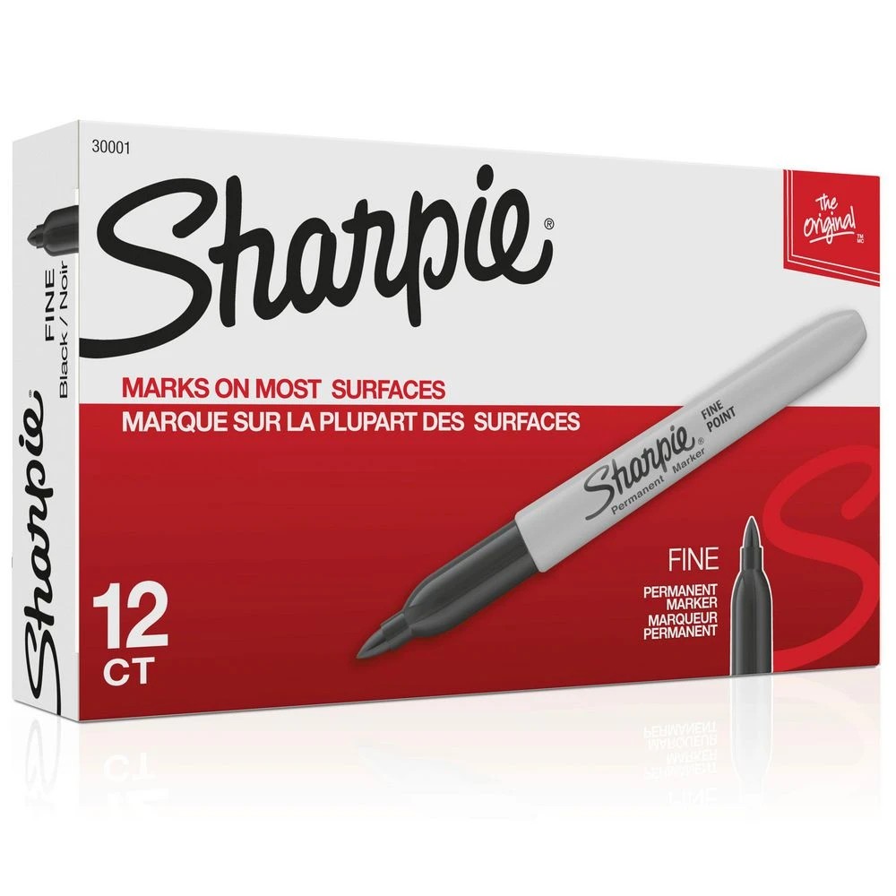 8 Sharpie Fine Permanent Markers Black 12 Pack, 8 of 8