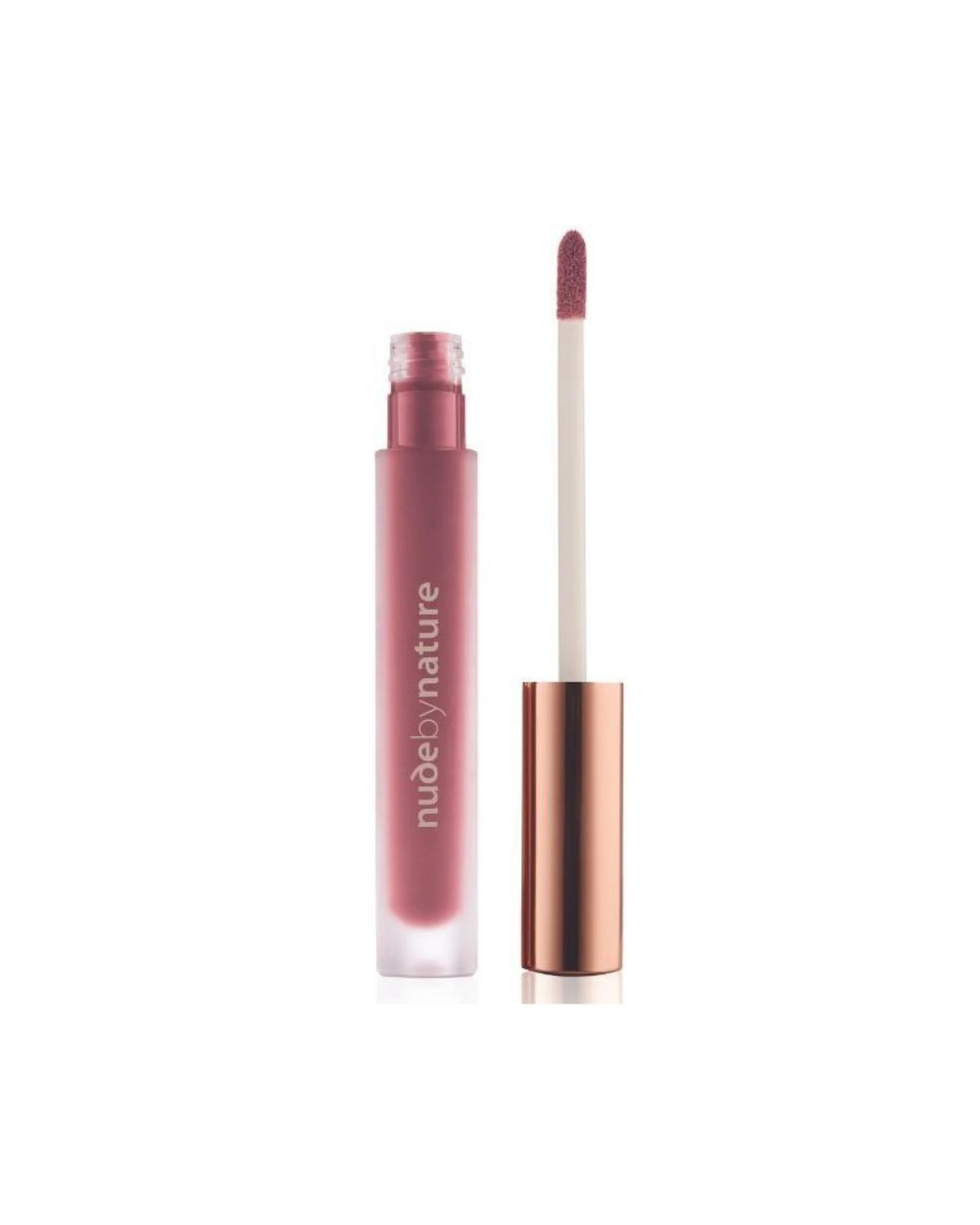 1 Nude by Nature Satin Liquid Lipstick 3.75mL - 06 Wisteria - Burgundy, 1 of 2