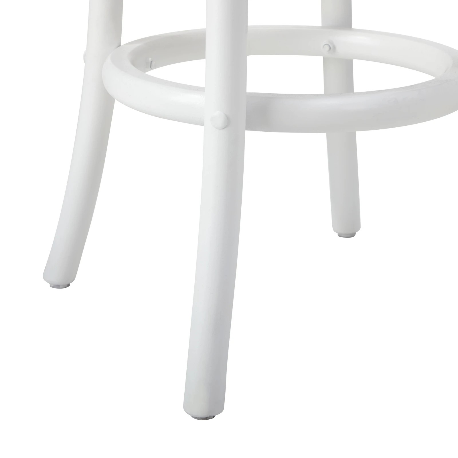6 Oikiture 2x Bar Stools Kitchen Vintage Dining Chair Rattan Seat
 - White, 6 of 10