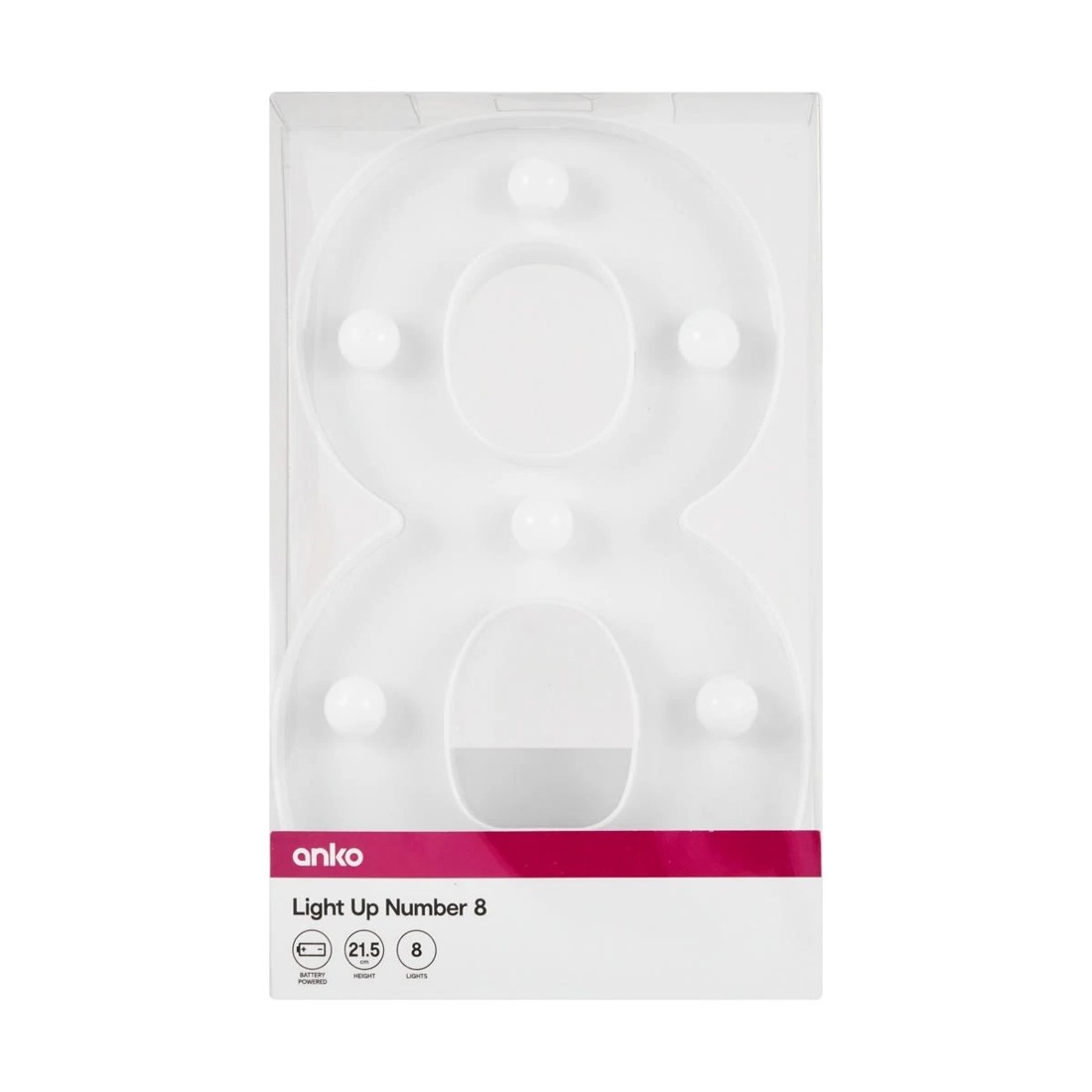 4 Light Up Number - 8, 4 of 5