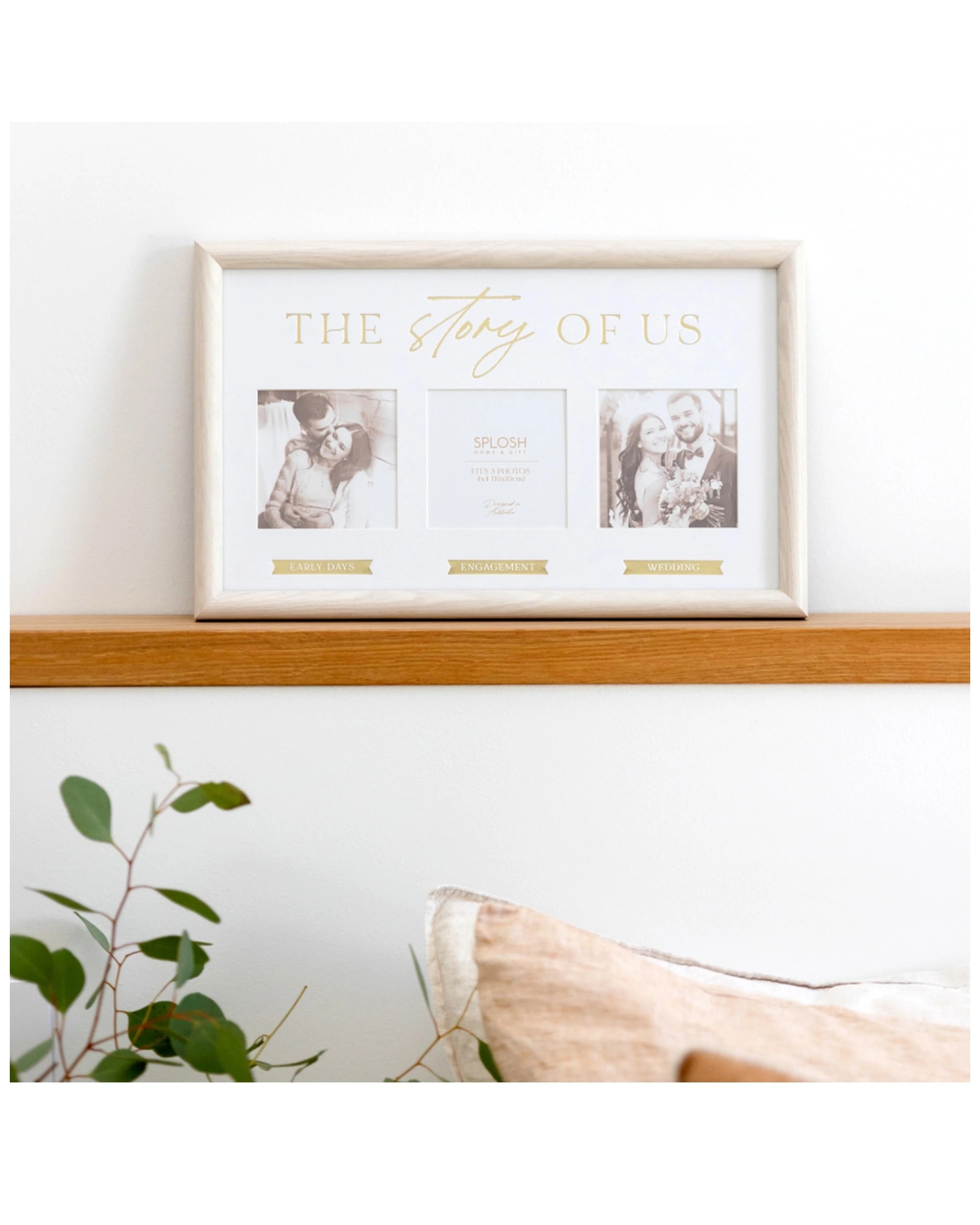 2 Splosh Wedding Story Of Us 39.5x24.5cm Photo Frame Standing Tabletop Decor
 - Gold, 2 of 2