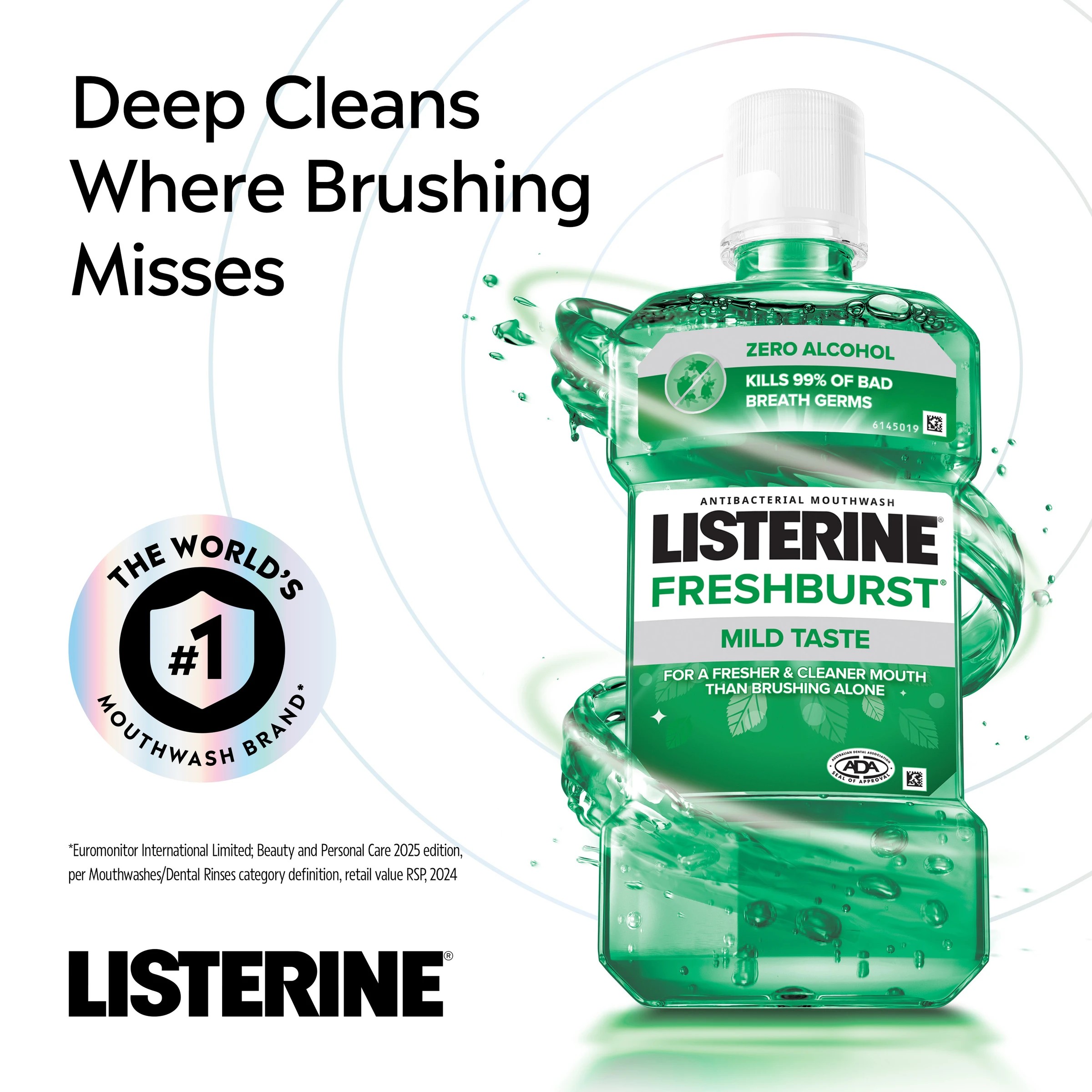 5 Listerine Freshburst Antibacterial Mouthwash 100ml, 5 of 10