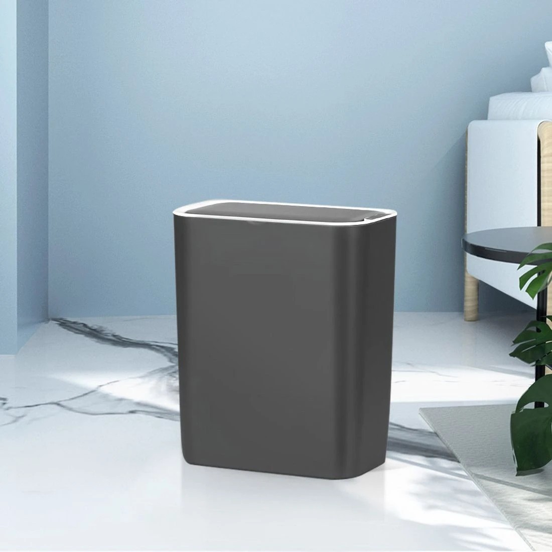 3 Devanti 9L Motion Sensor Bin Rubbish Automatic - Black, 3 of 4