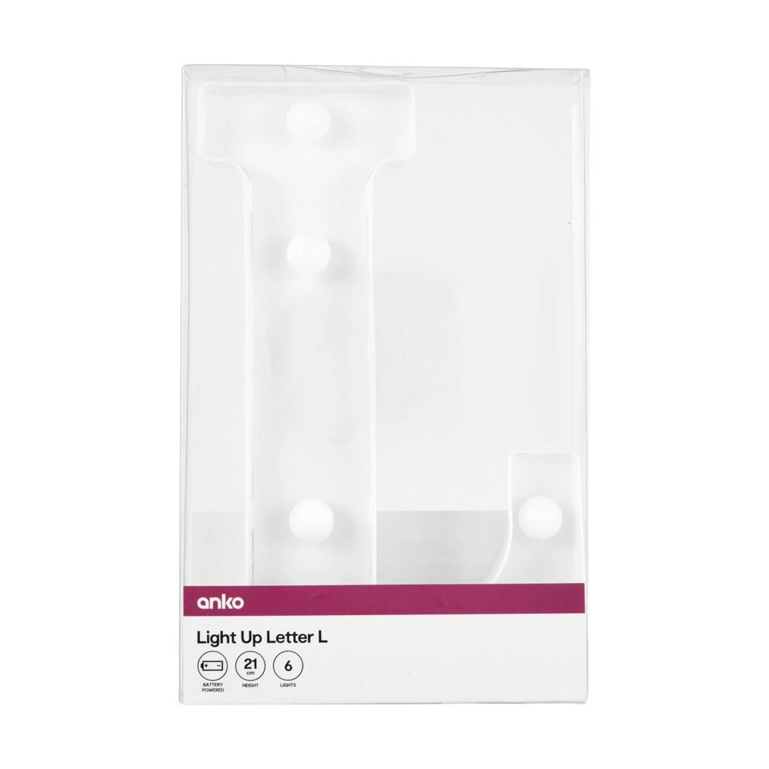 4 Light Up Letter - L, 4 of 5