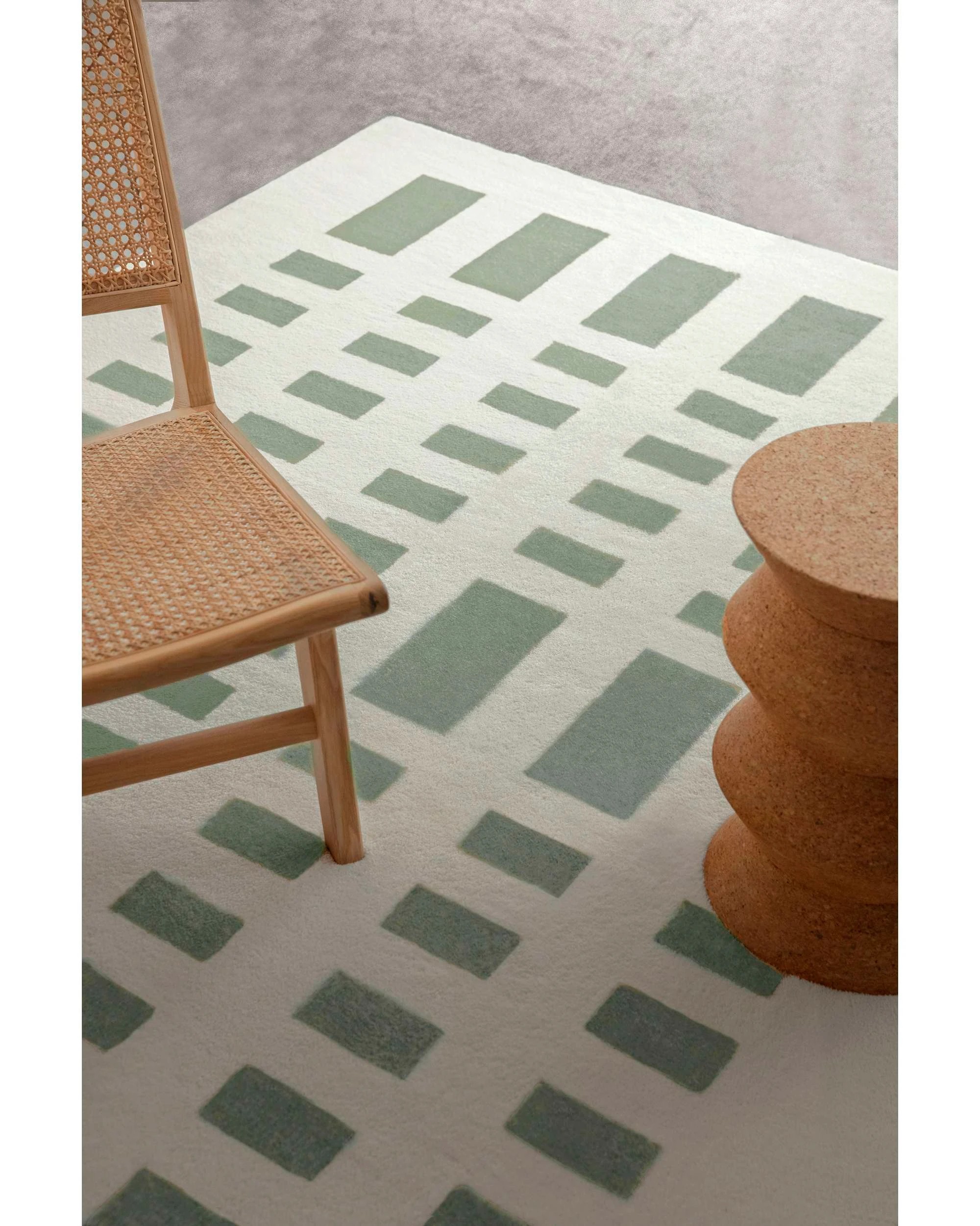 3 Loopsie Kensington Printed Washable Rug-180cm x 120cm - Green, 3 of 9