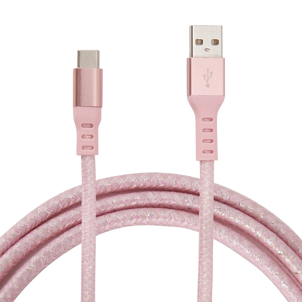 1 USBC Metal Cable 1m - Pink, 1 of 4