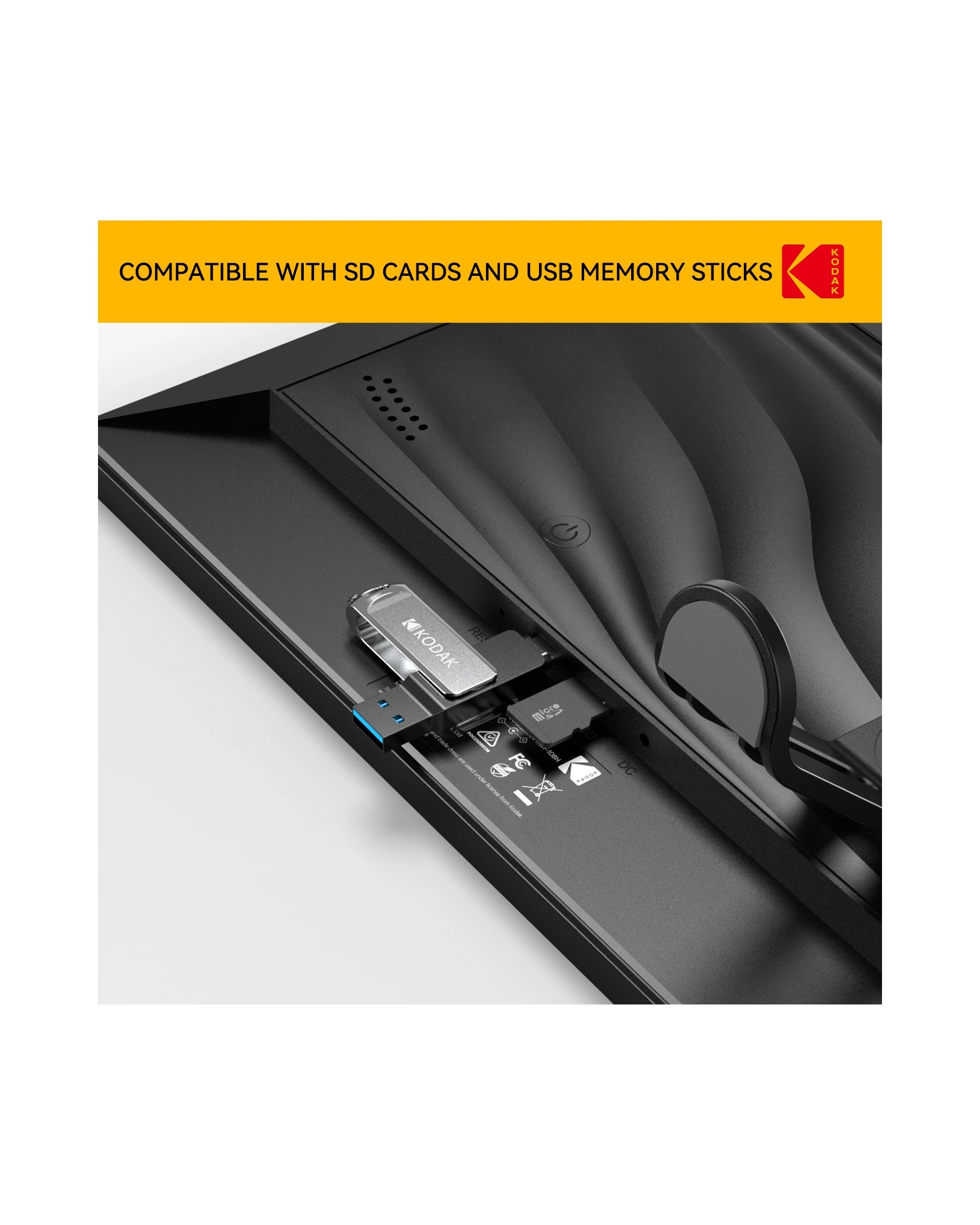 6 Kodak RCF-1018 Bundle 10.1 Inch WiFi Digital Photo Frame 32GB 64GB SD Card, 6 of 9