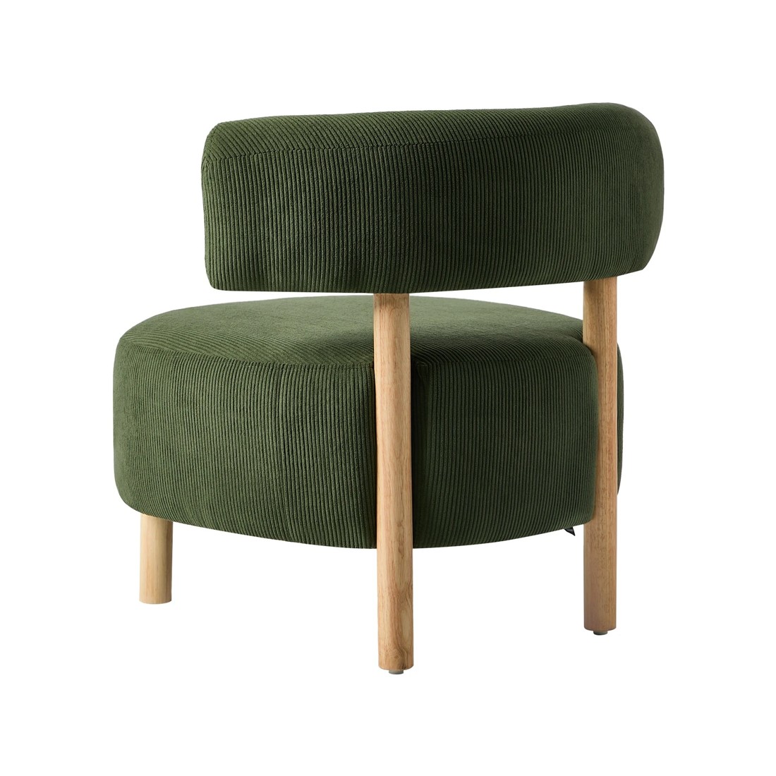 10 Oikiture Wooden Armchair Lounge Chair Velvet Accent Armchairs - Green, 10 of 10