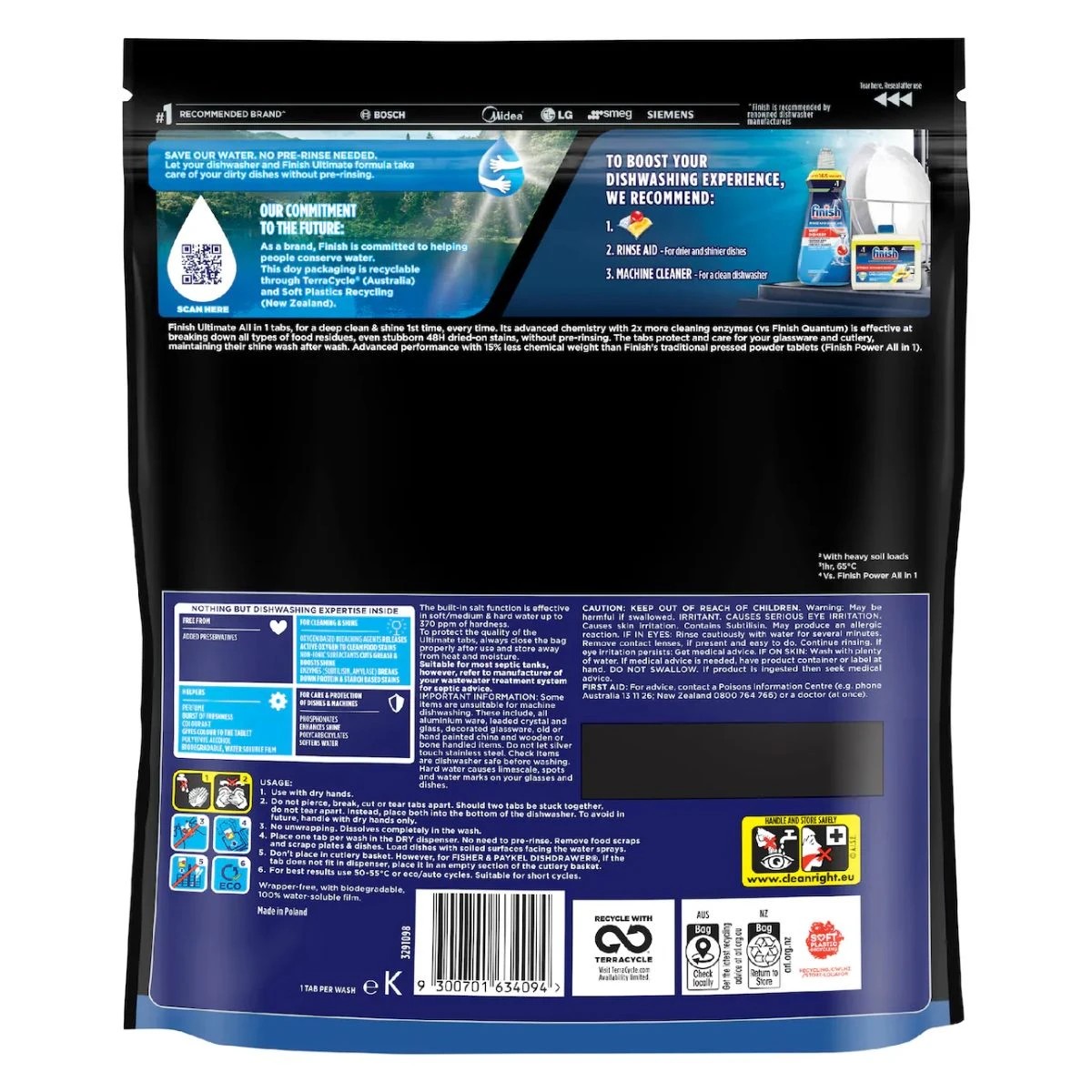 2 Finish Ultimate Deep Clean & Shine Dishwasher Tablets Lemon 65'S x2, 2 of 2