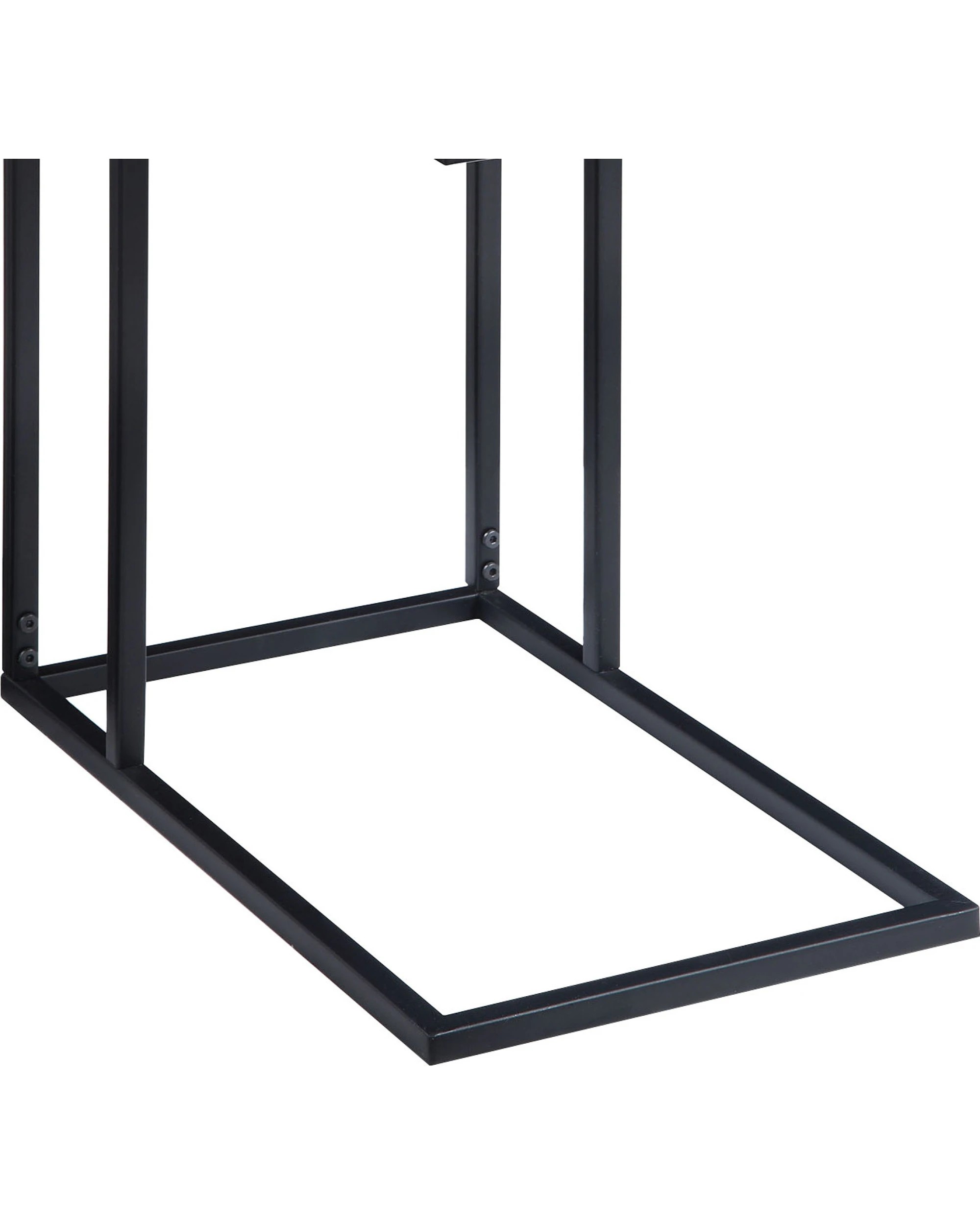 4 Sarantino C-Shaped Drawer Side Table Night Stand Metal Base, 4 of 10