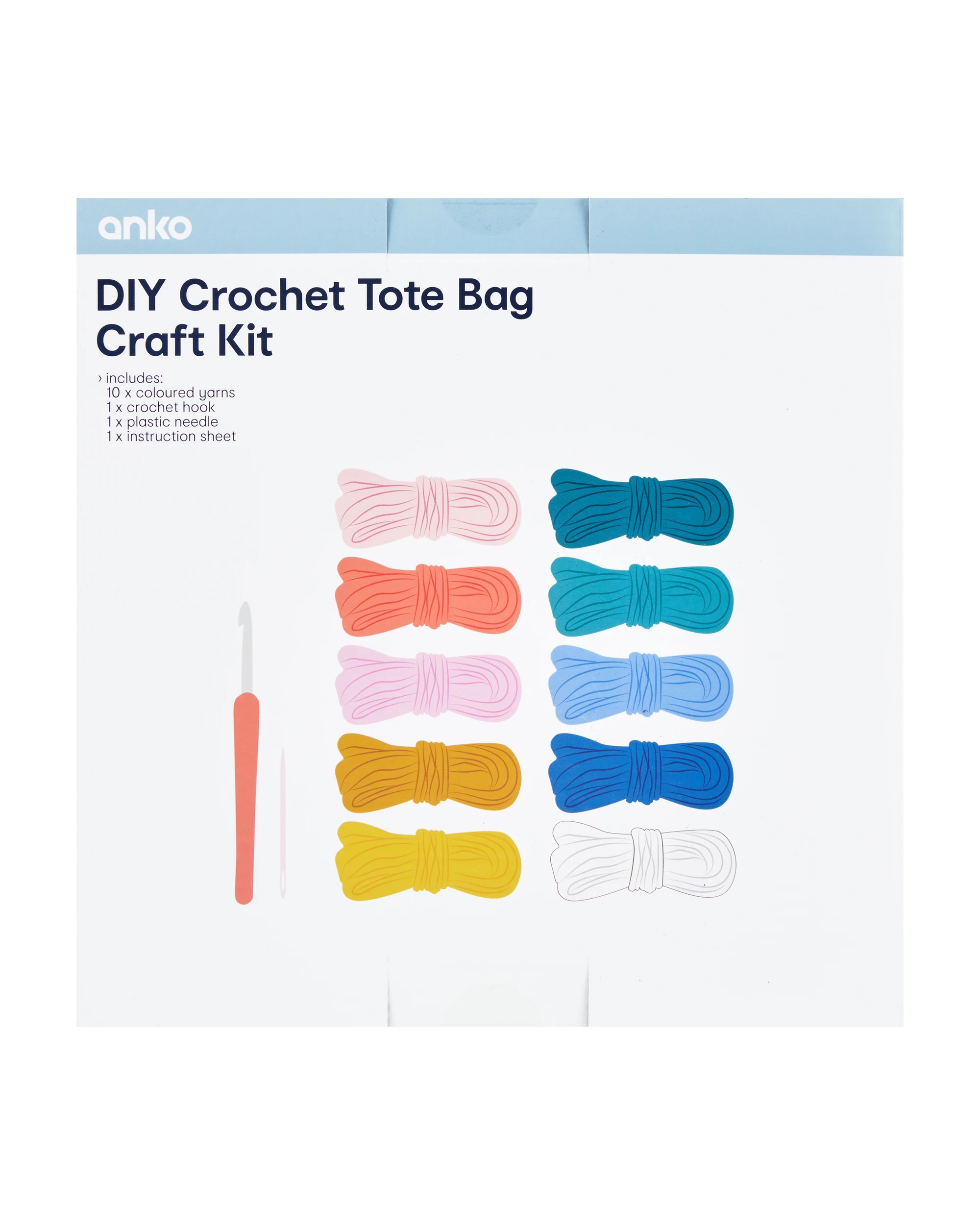 3 DIY Crochet Tote Bag Craft Kit, 3 of 3