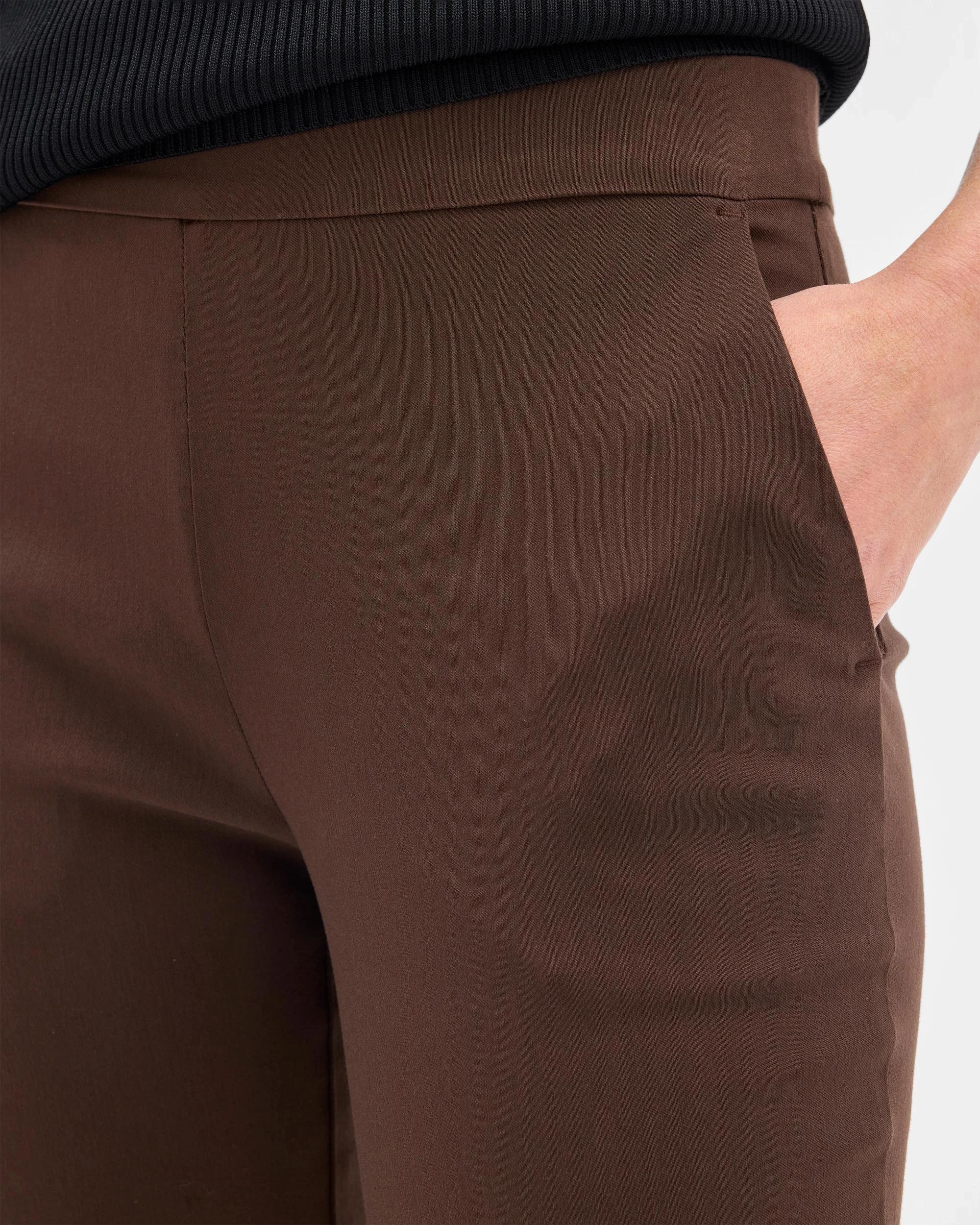 5 Preview Carrie Bengaline Ankle Length Pants BITTER CHOCOLATE, 5 of 6