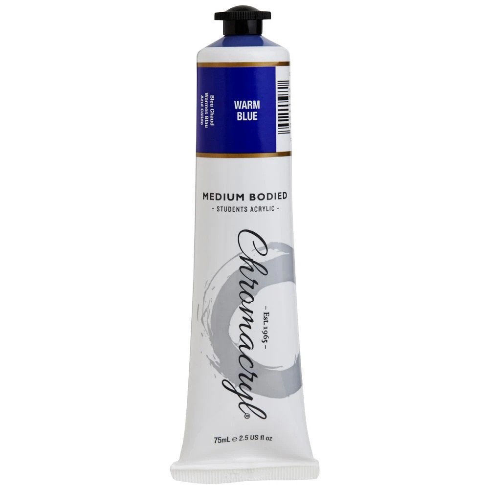 1 Chromacryl Student Acrylic Paint 75mL Warm Blue, 1 of 1