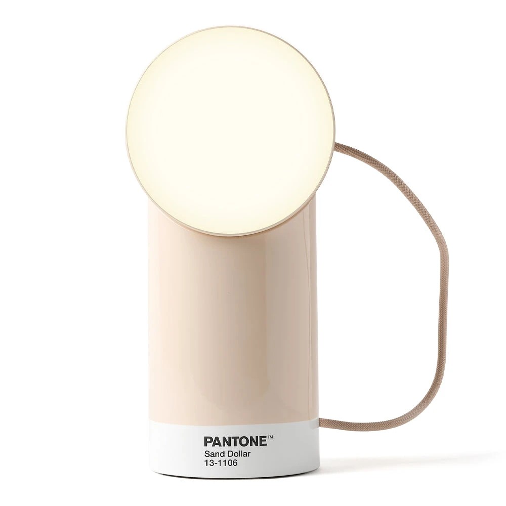 3 Lexon Orbe Portable Led Lamp With Moving Head PANTONE - Sand - Beige, 3 of 6