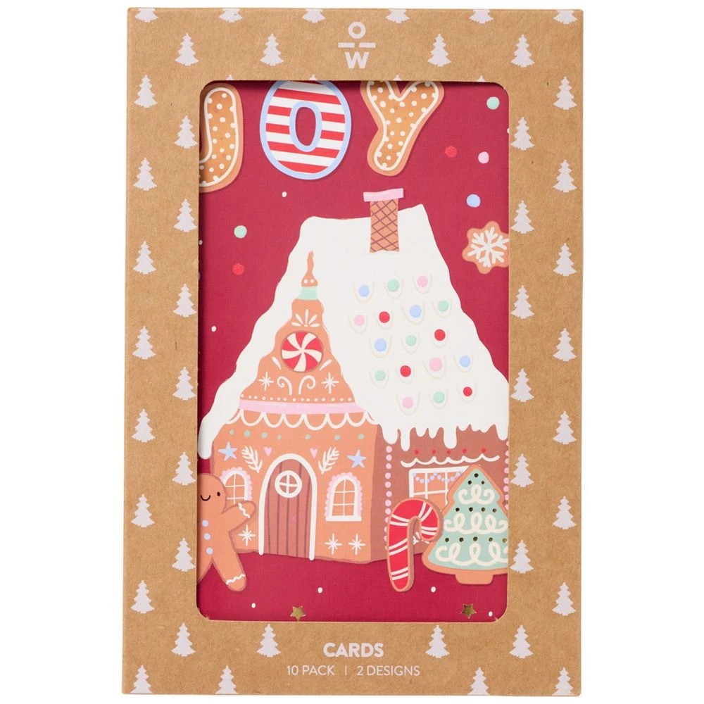 1 Officeworks Christmas Cards 10 Pack Festive Friends 3, 1 of 2