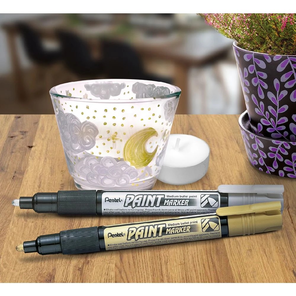 2 Pentel MMP20 Paint Marker Gold, 2 of 4