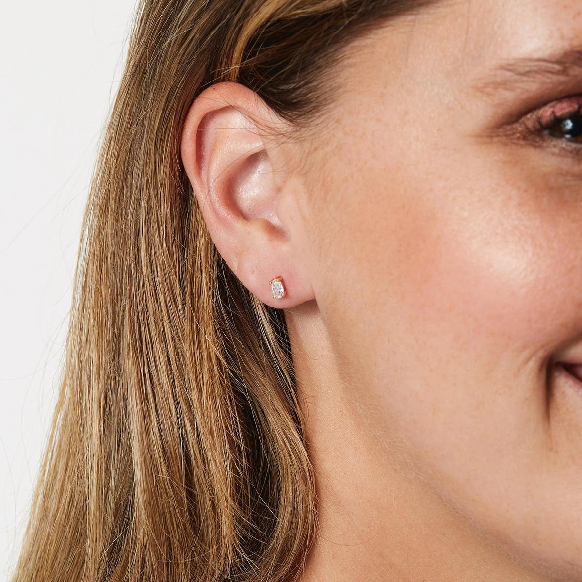 4 3 Pack Gold Plated Stacking Earrings Gold, 4 of 5