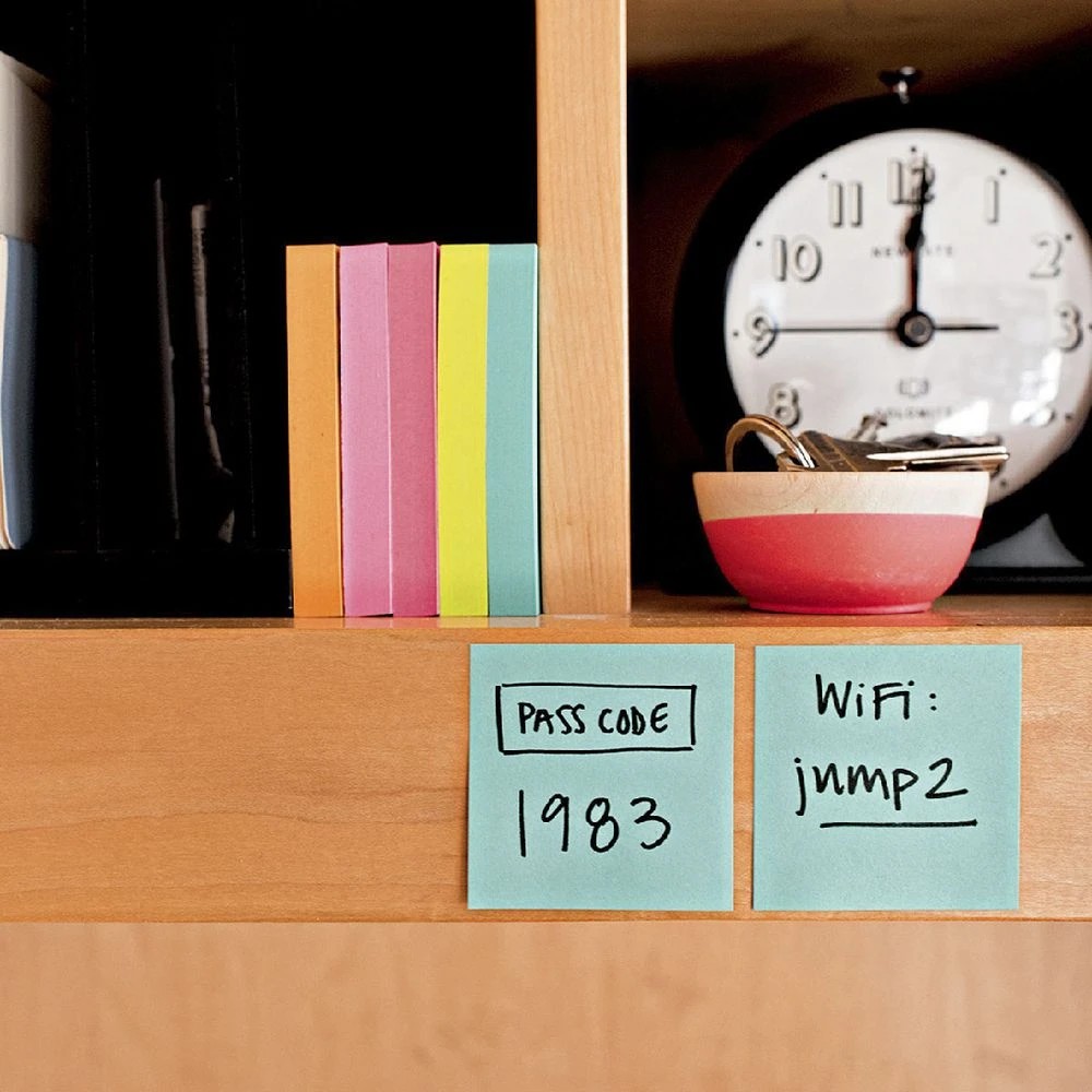 3 Post-it Super Sticky Notes 47 x 47mm Supernova Neons 8 Pack, 3 of 6