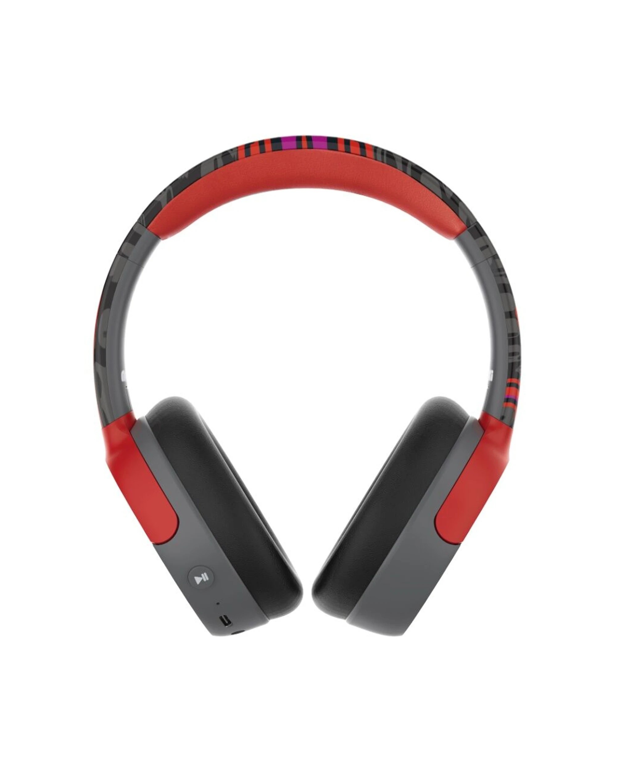 2 Moki Super Pop Wireless Bluetooth Over Ear Kids Headphones - Red, 2 of 4