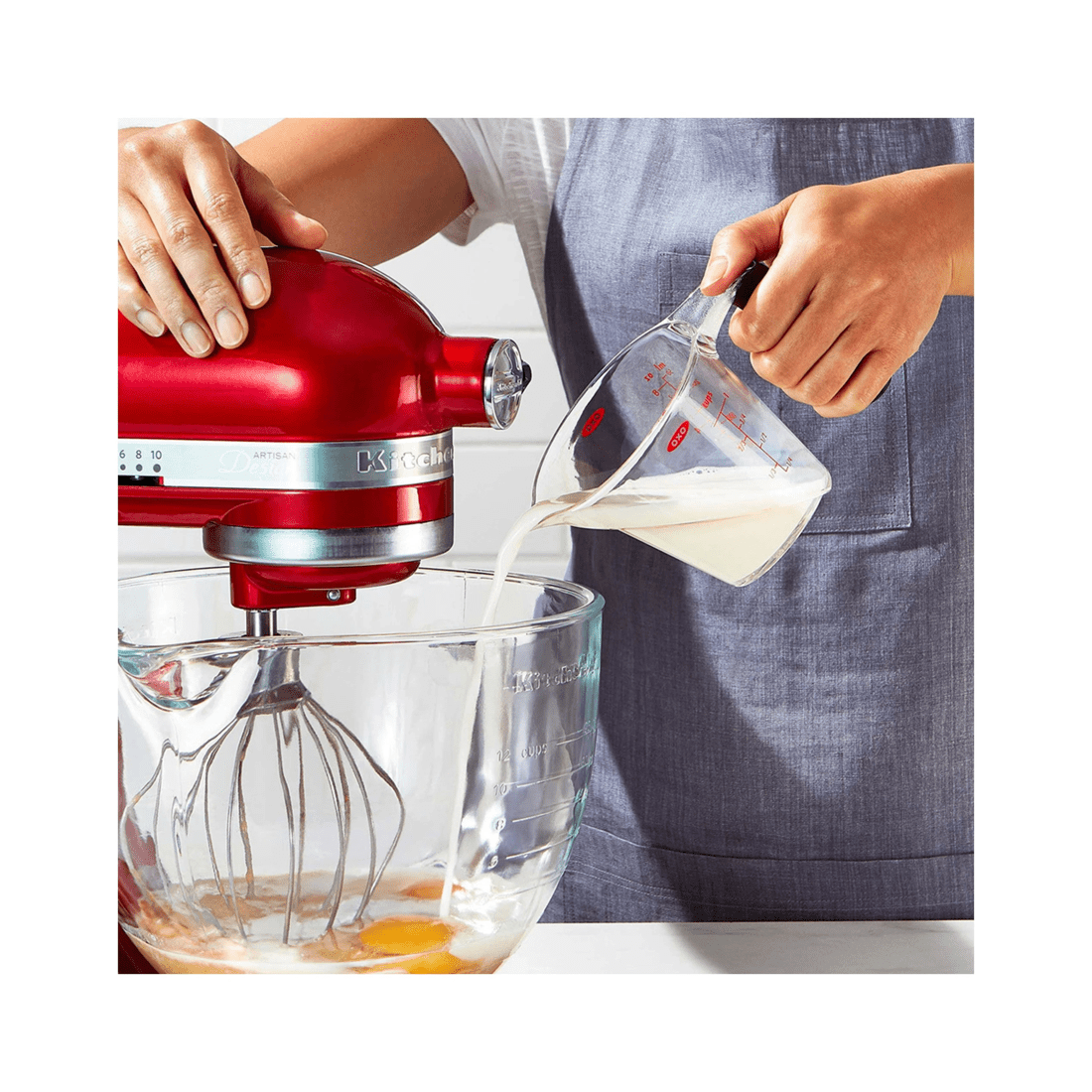 5 Oxo Patented Angled Surface Durable Good Grips Measure Cup 4 Cup 1 Litre
 - Plain, 5 of 8