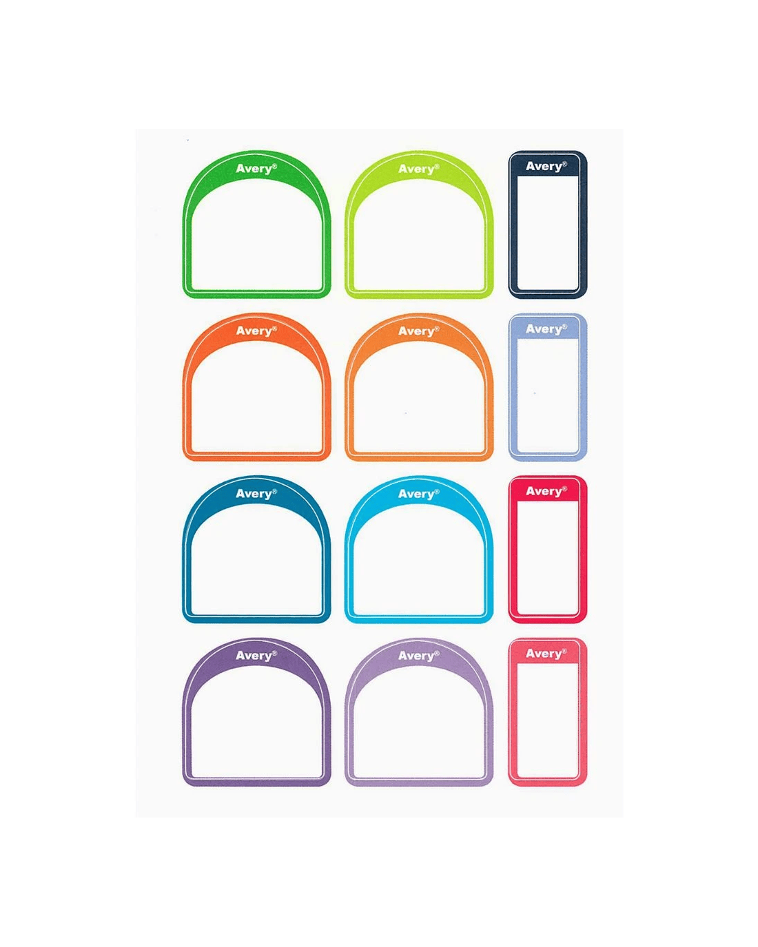 Avery Shoe Labels Assorted 24 Pack - Kmart