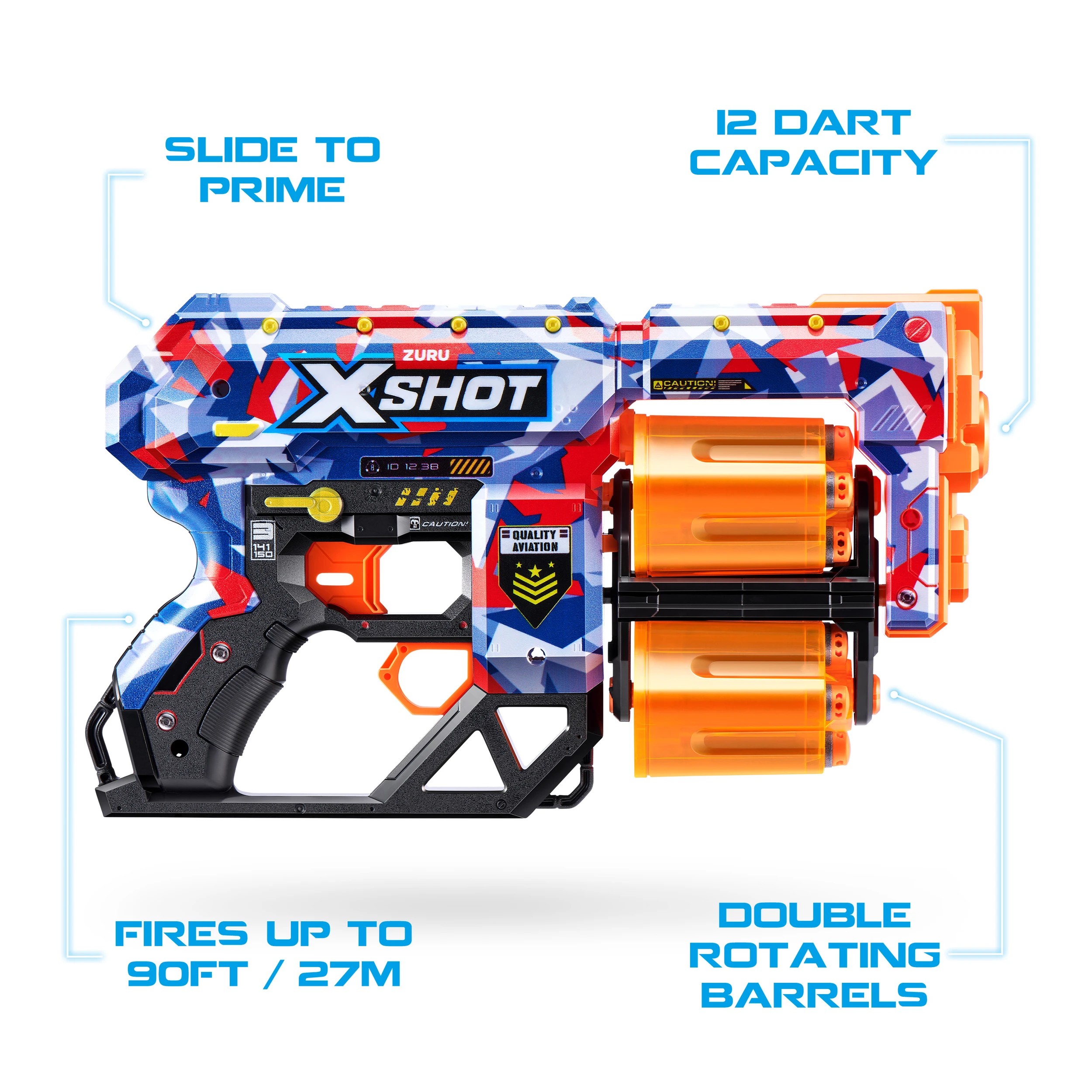 5 Zuru X-Shot Skins Dread Dart Blaster - Boom, 5 of 9