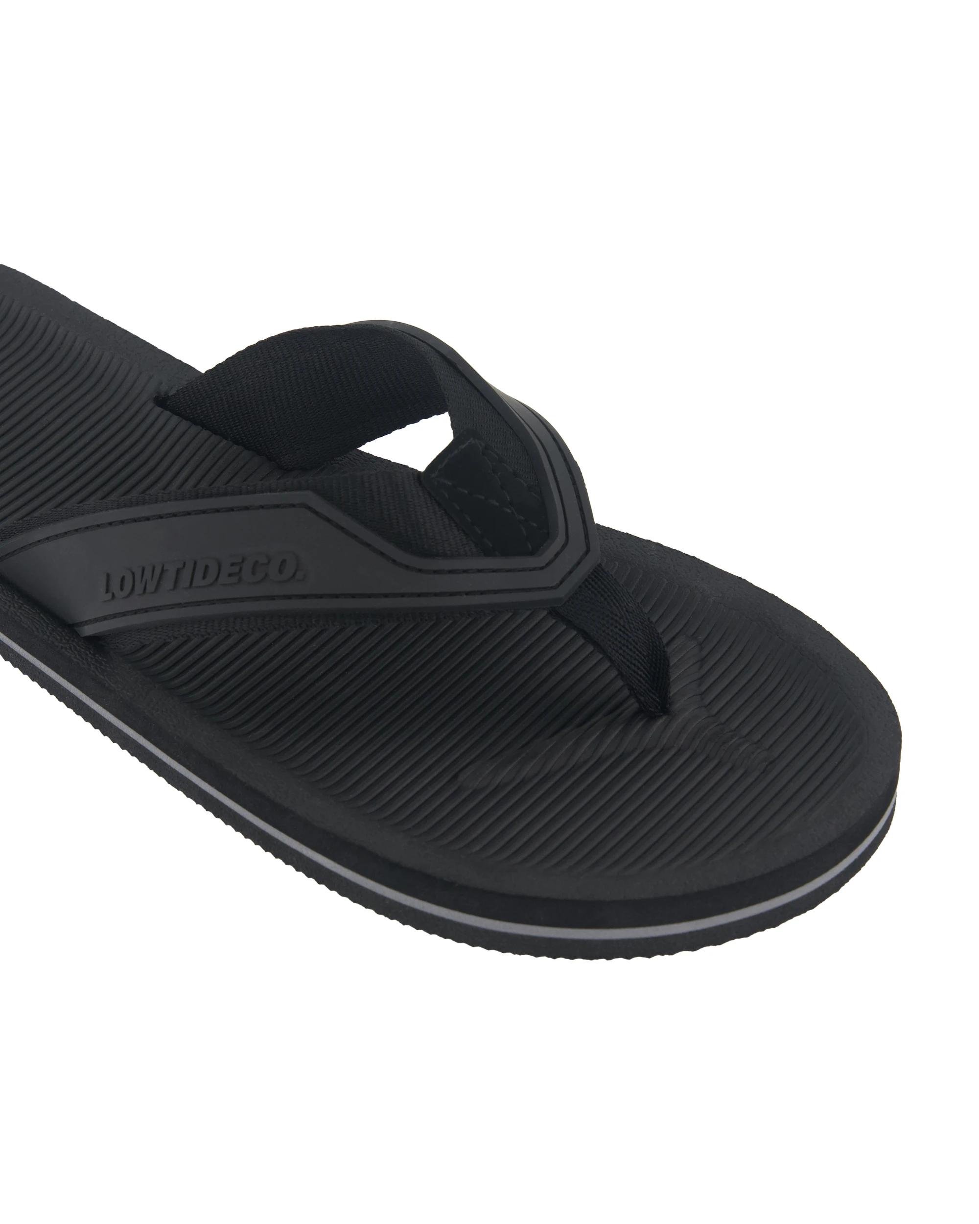 3 Wide Strap Thongs Black, 3 of 3