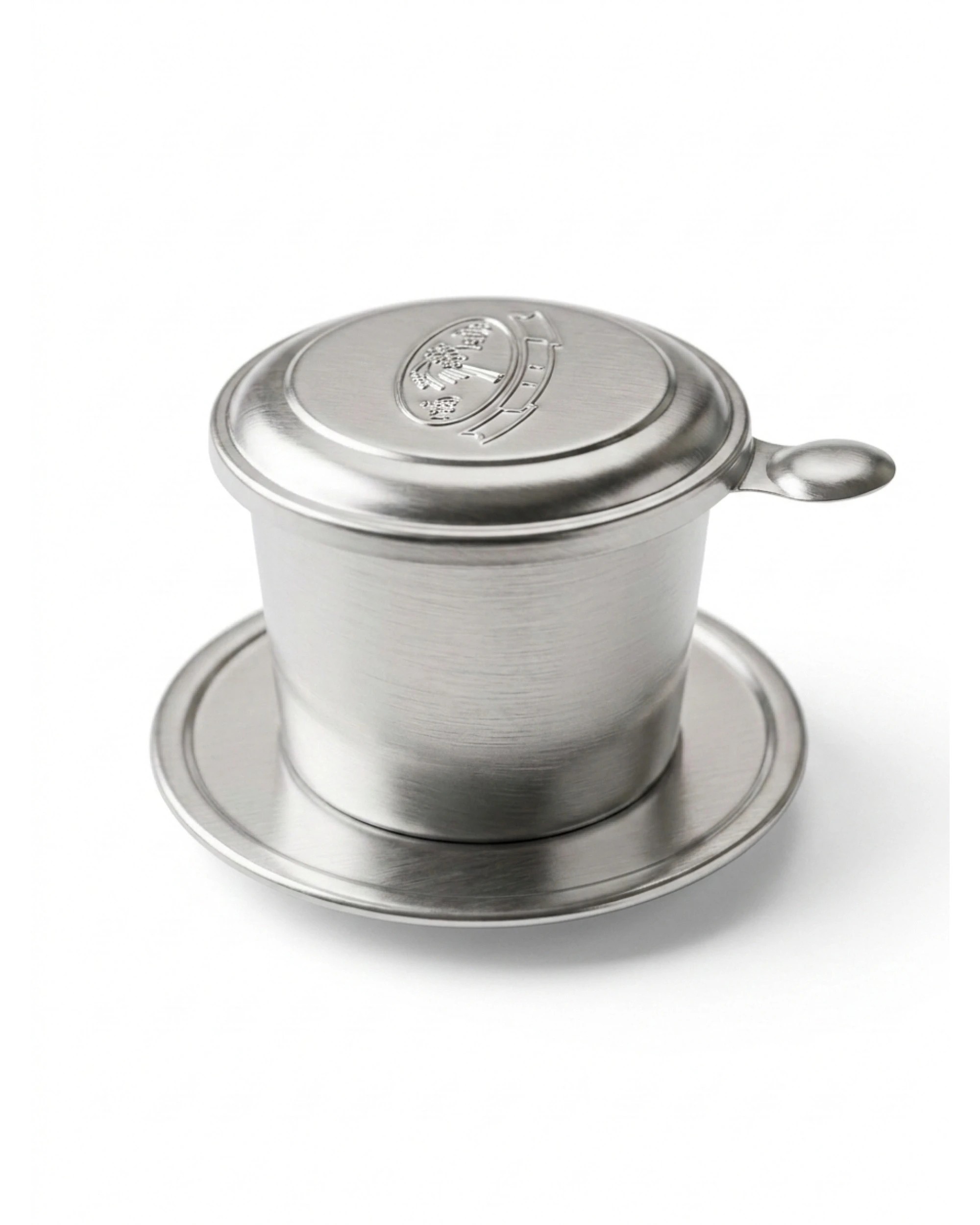 1 BR Home Aluminium Vietnam Vietnamese Coffee Simple Drip Filter Maker Infuser Home (Phin) - 7cm Diameter, 1 of 2