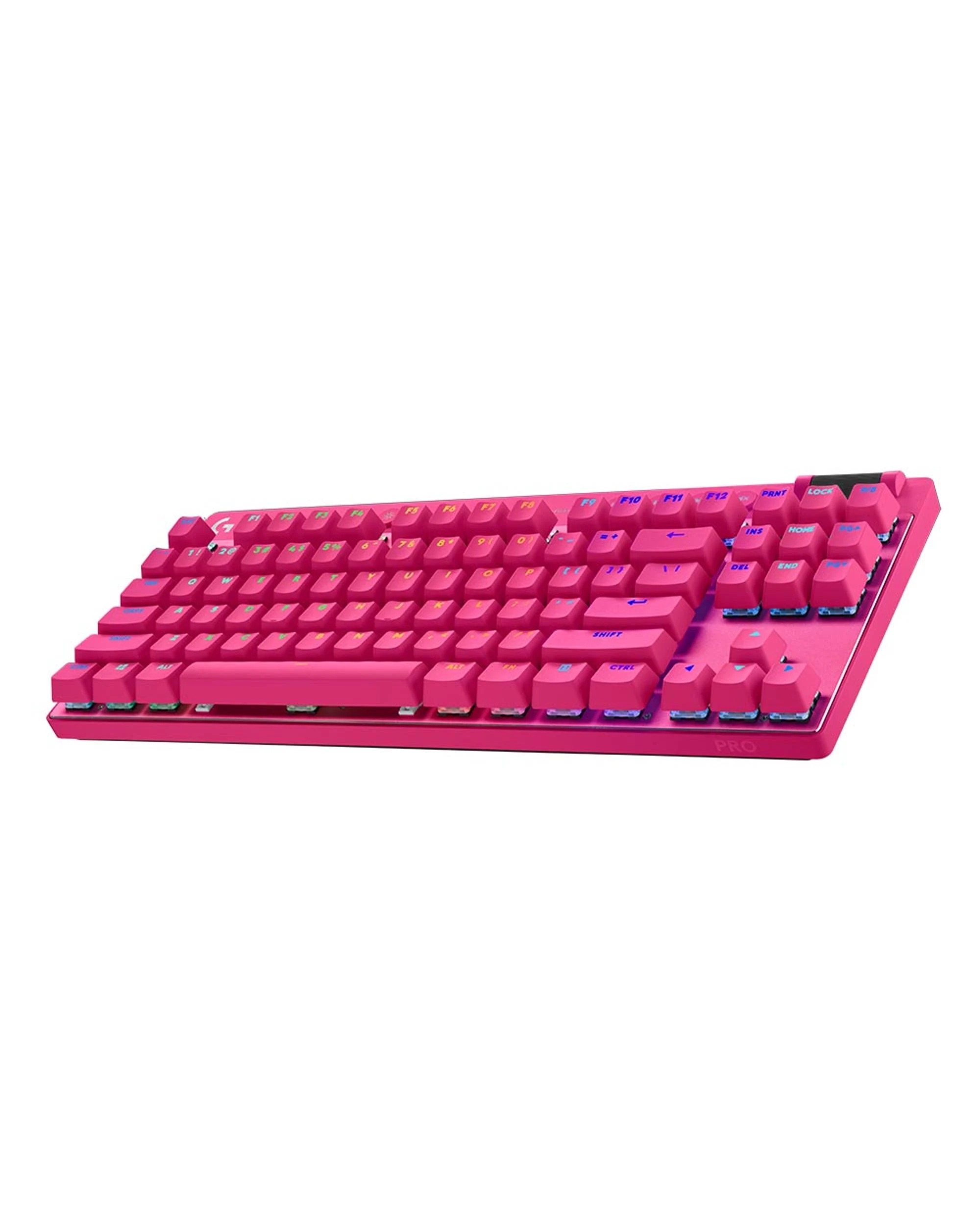 1 Logitech G PRO X TKL LIGHTSPEED Gaming Keyboard - Magenta - Pink, 1 of 8