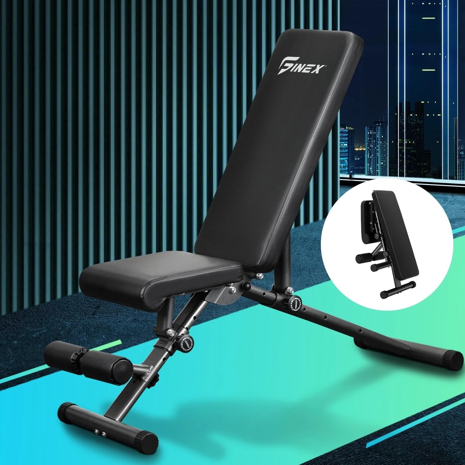 3 Finex Weight Bench FID Bench - Black, 3 of 8