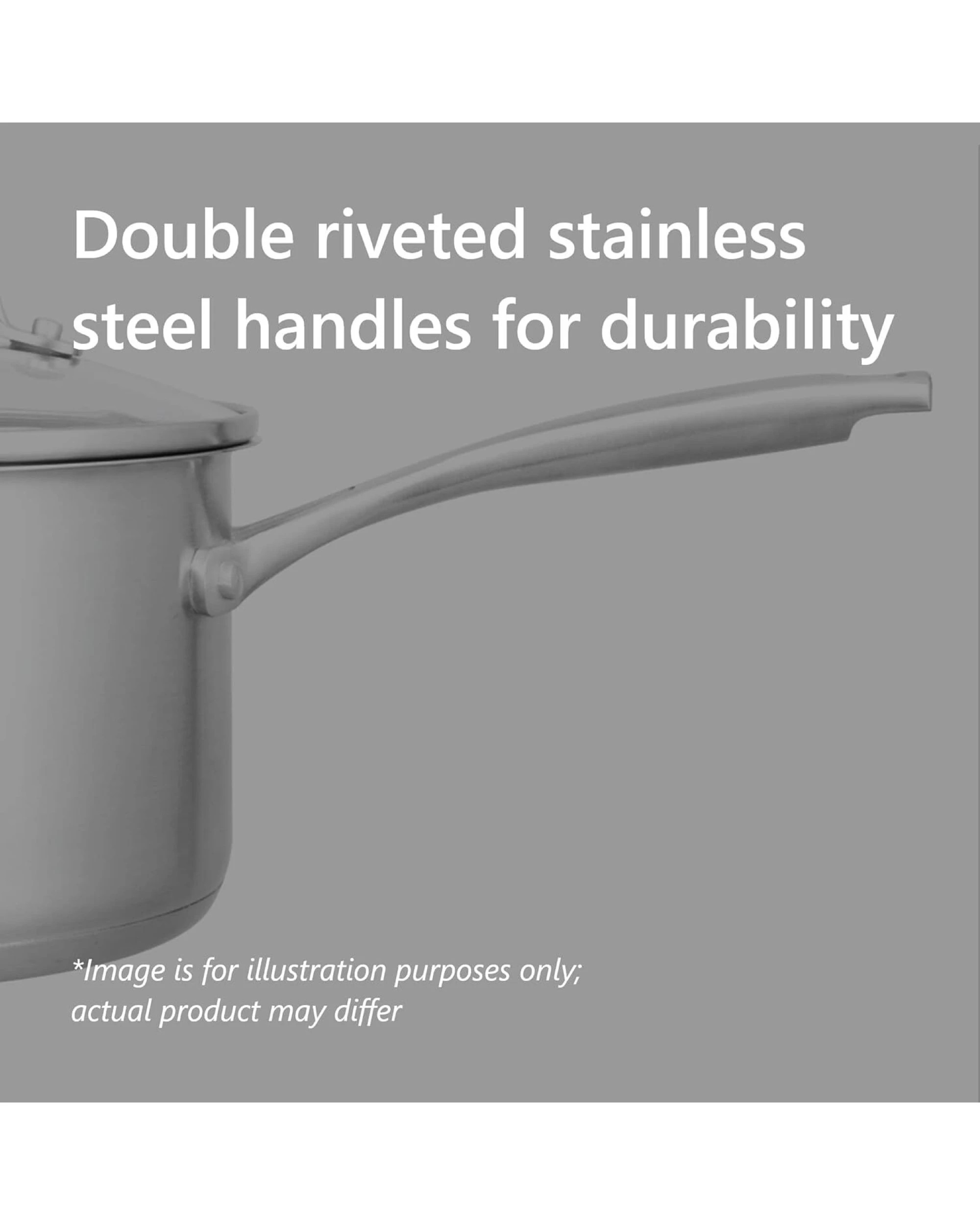 4 Pyrolux Stainless Steel Radius 85 Saucepan 3-Piece Set, 4 of 8