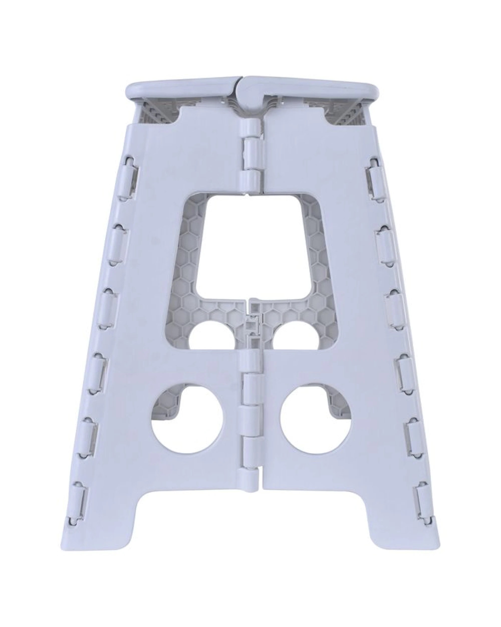 4 Br Home 125kg Plastic Folding Step Stool 39cm Portable Chair Flat Indoor/outdoor Home - White, 4 of 6