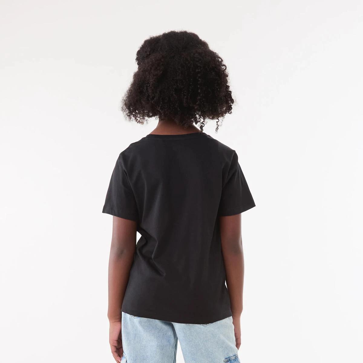 2 Short Sleeve Print T-shirt Blk Bows, 2 of 5