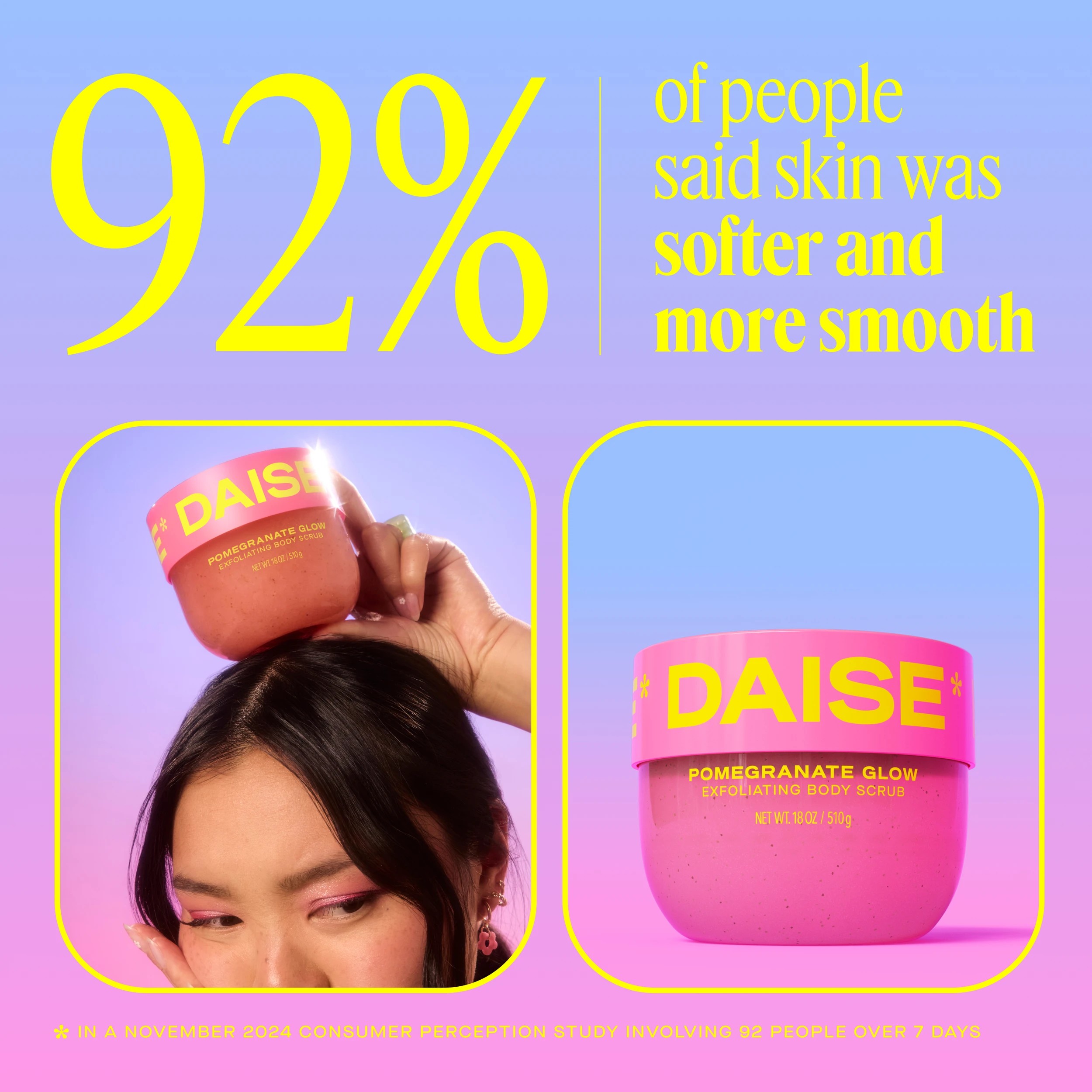 9 DAISE Exfoliating Body Scrub 510g - Pomegranate Glow, 9 of 9