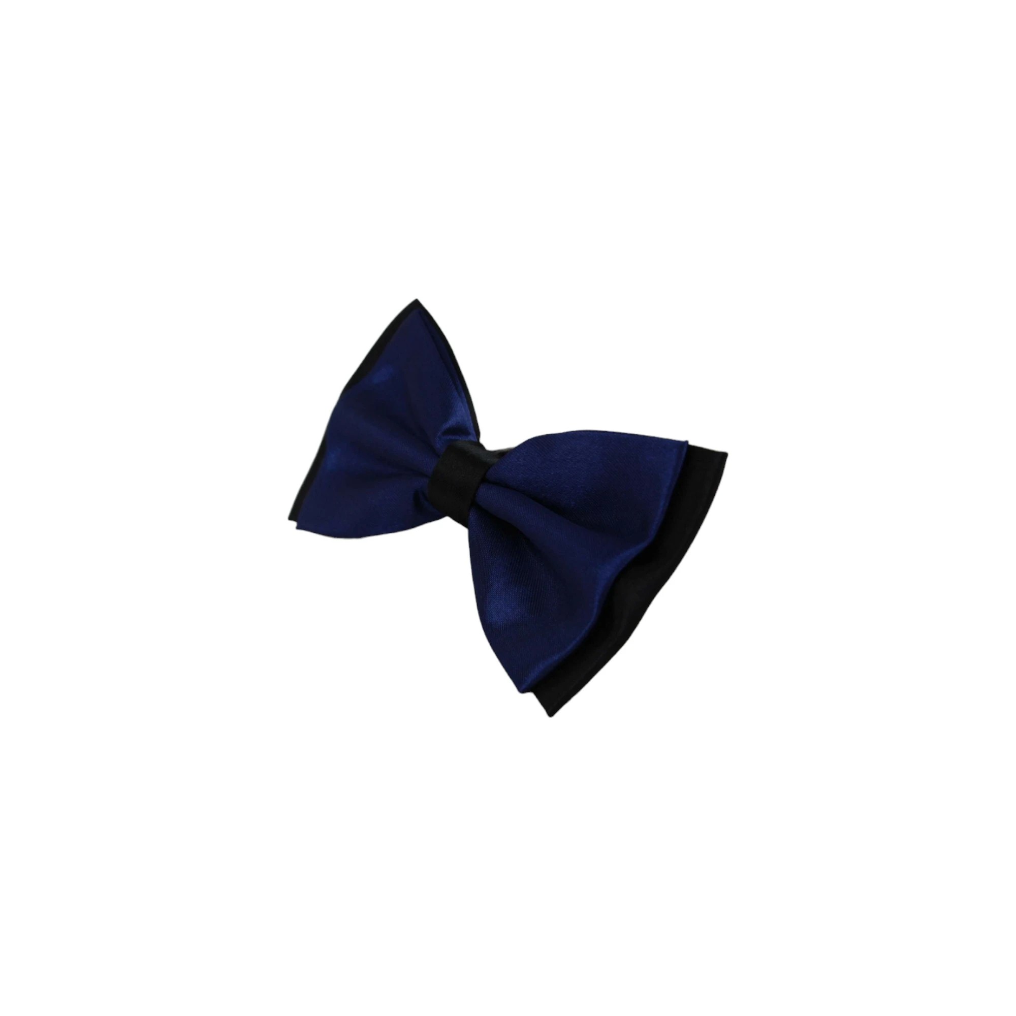 4 Zasel Mens Navy Two Tone Layered Bow Tie - Multi, 4 of 4