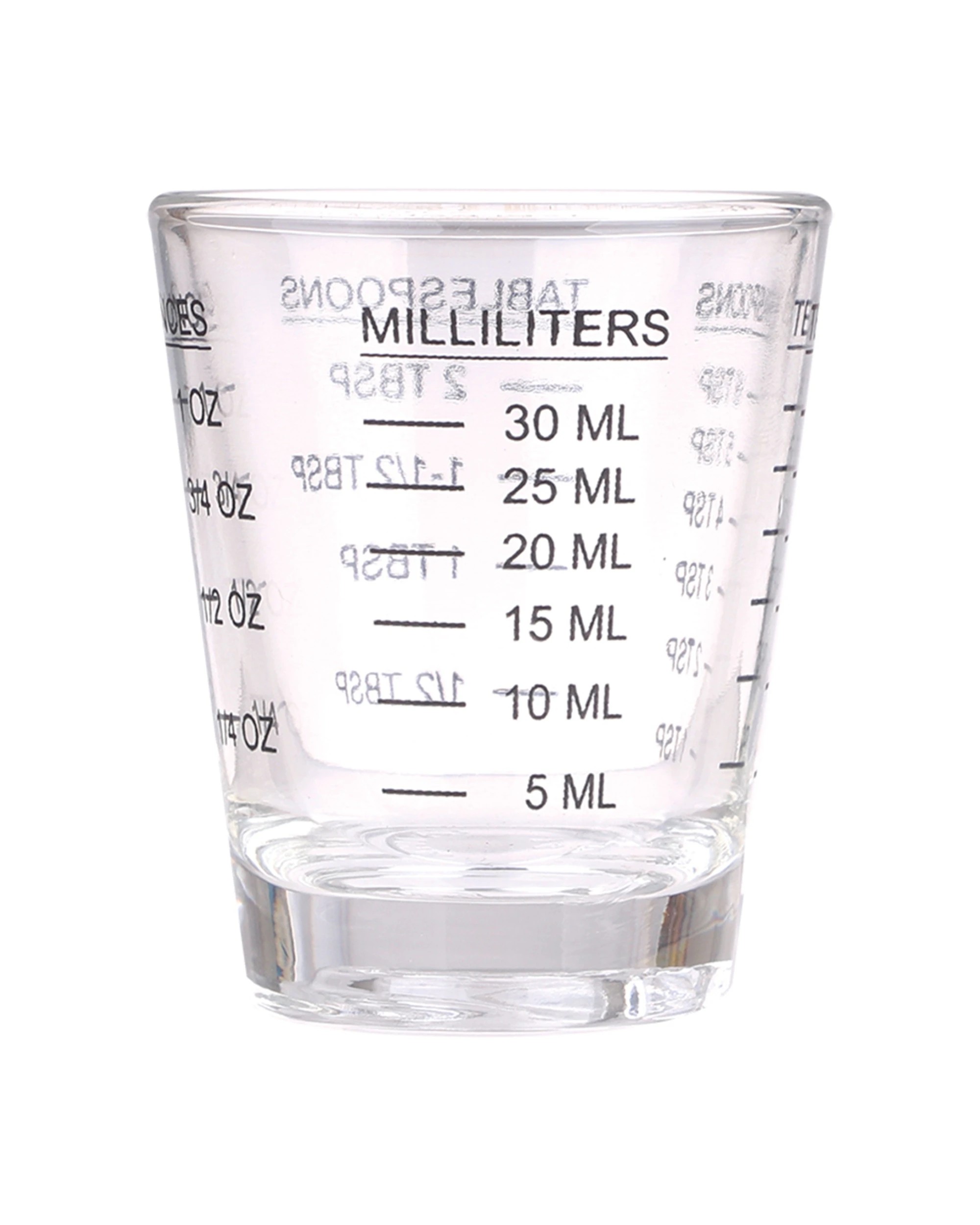 4 Appetito 6PK Multipurpose Measure Glass Home Kitchen Cooking 30ml - Clear, 4 of 5
