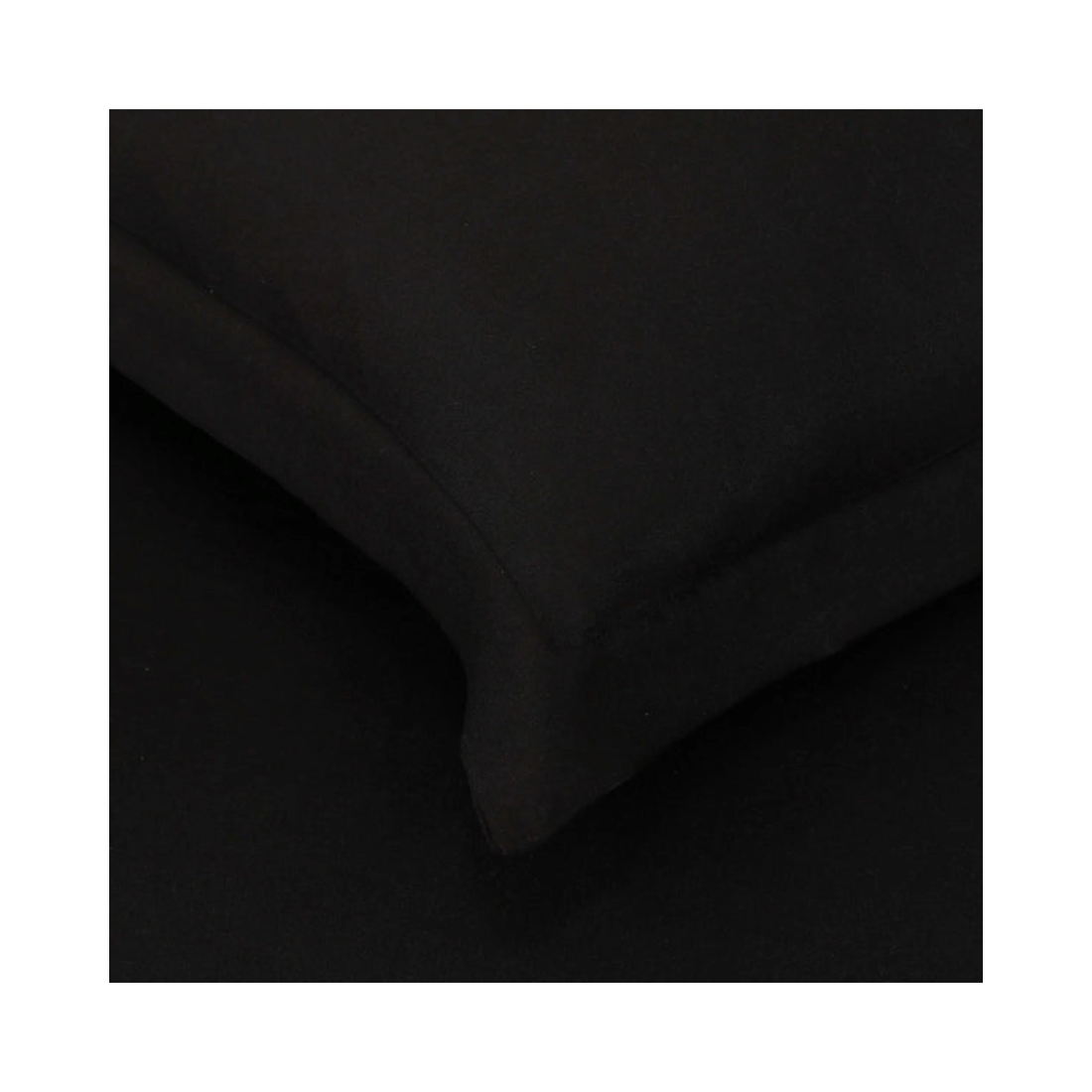 5 Amsons Super King Quilt Cover Set, Premium Double-Brushed Microfiber, Black
 - Super King Bed
 - black, 5 of 6