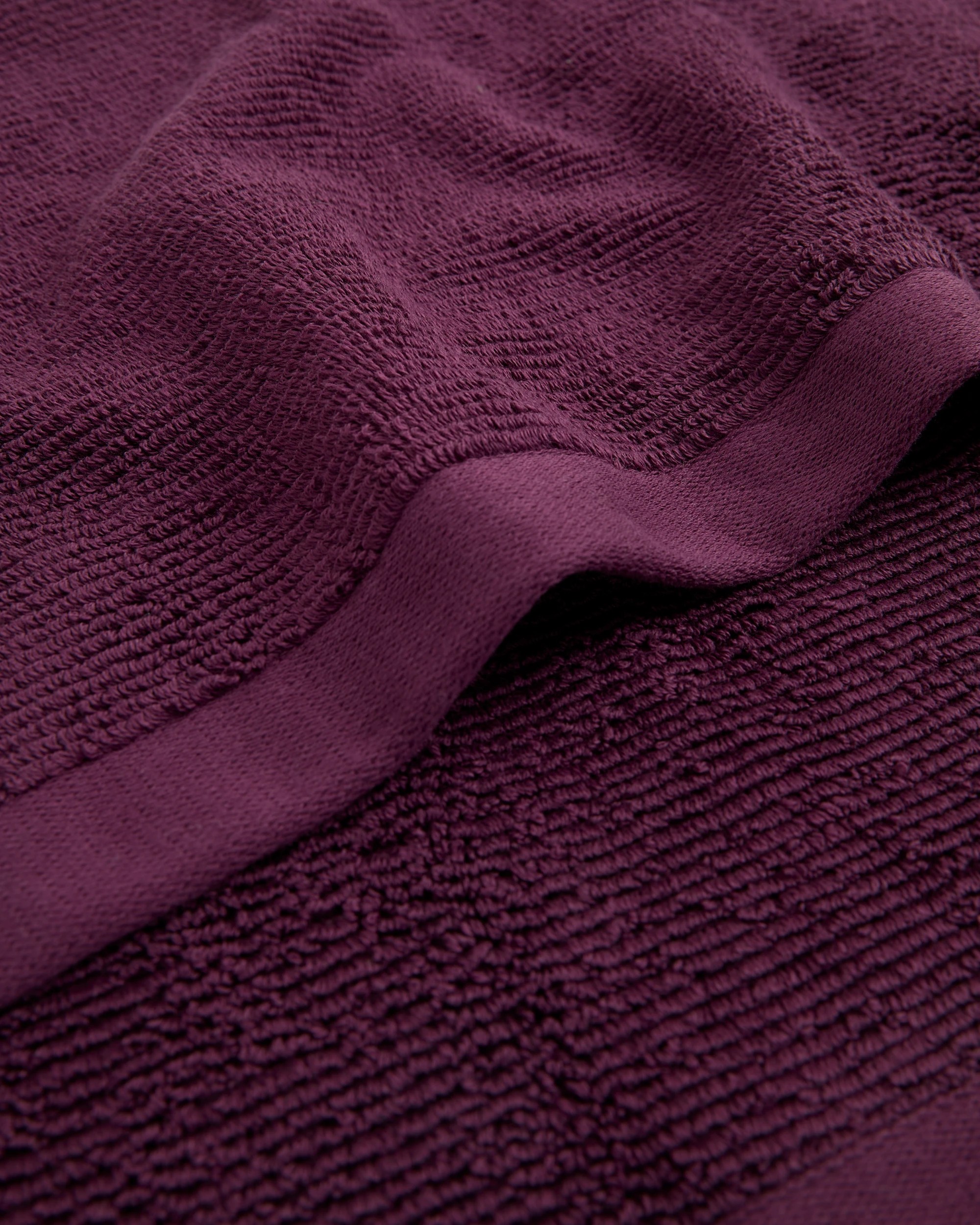 2 Target Reed Australian Cotton Rib Bath Sheet - Purple, 2 of 3