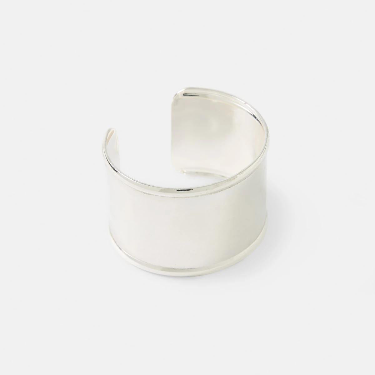 1 Chunky Bangle Silver, 1 of 5