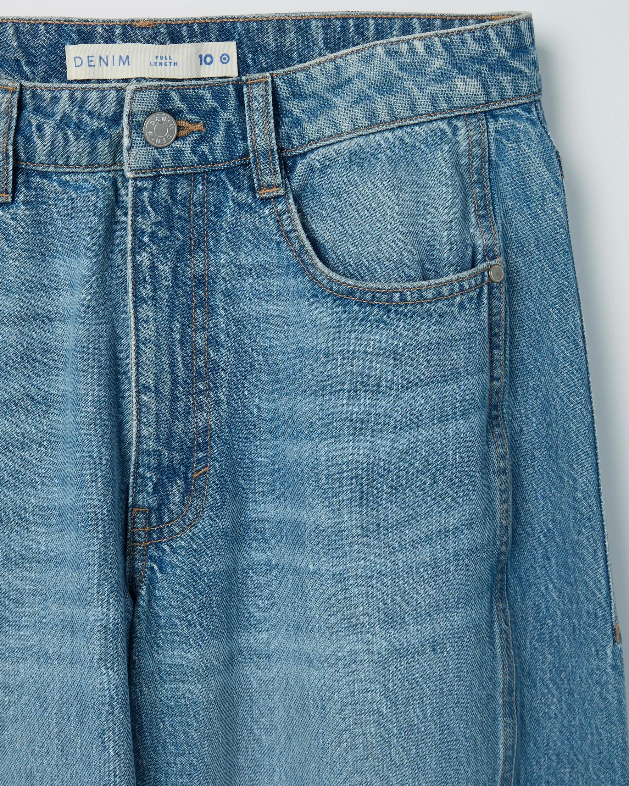 8 Target Denim Panelled Slouch Denim Jeans VINTAGE WORN, 8 of 8