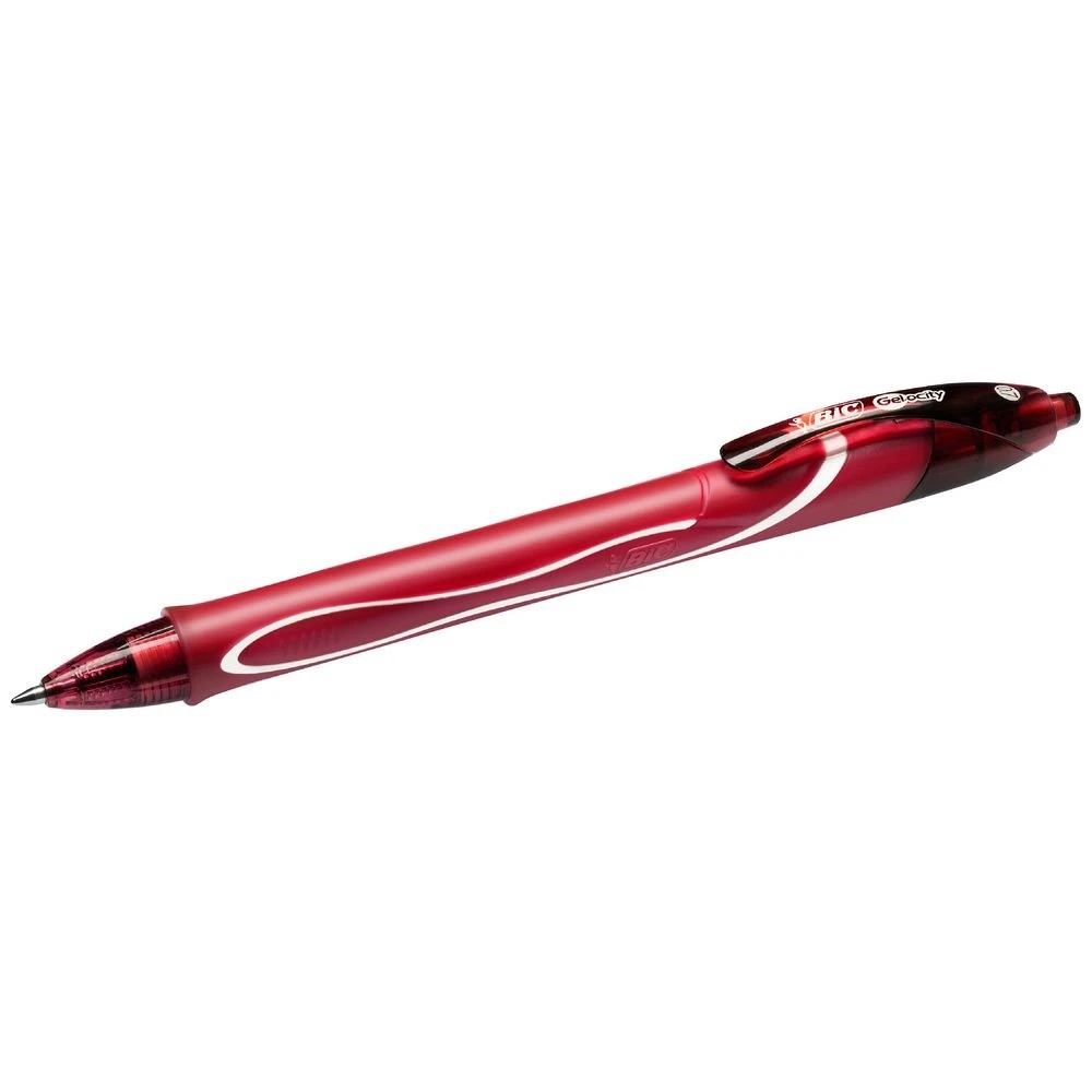 3 BIC Gelocity Quick Dry Retractable Gel Pen 0.7mm Red, 3 of 8