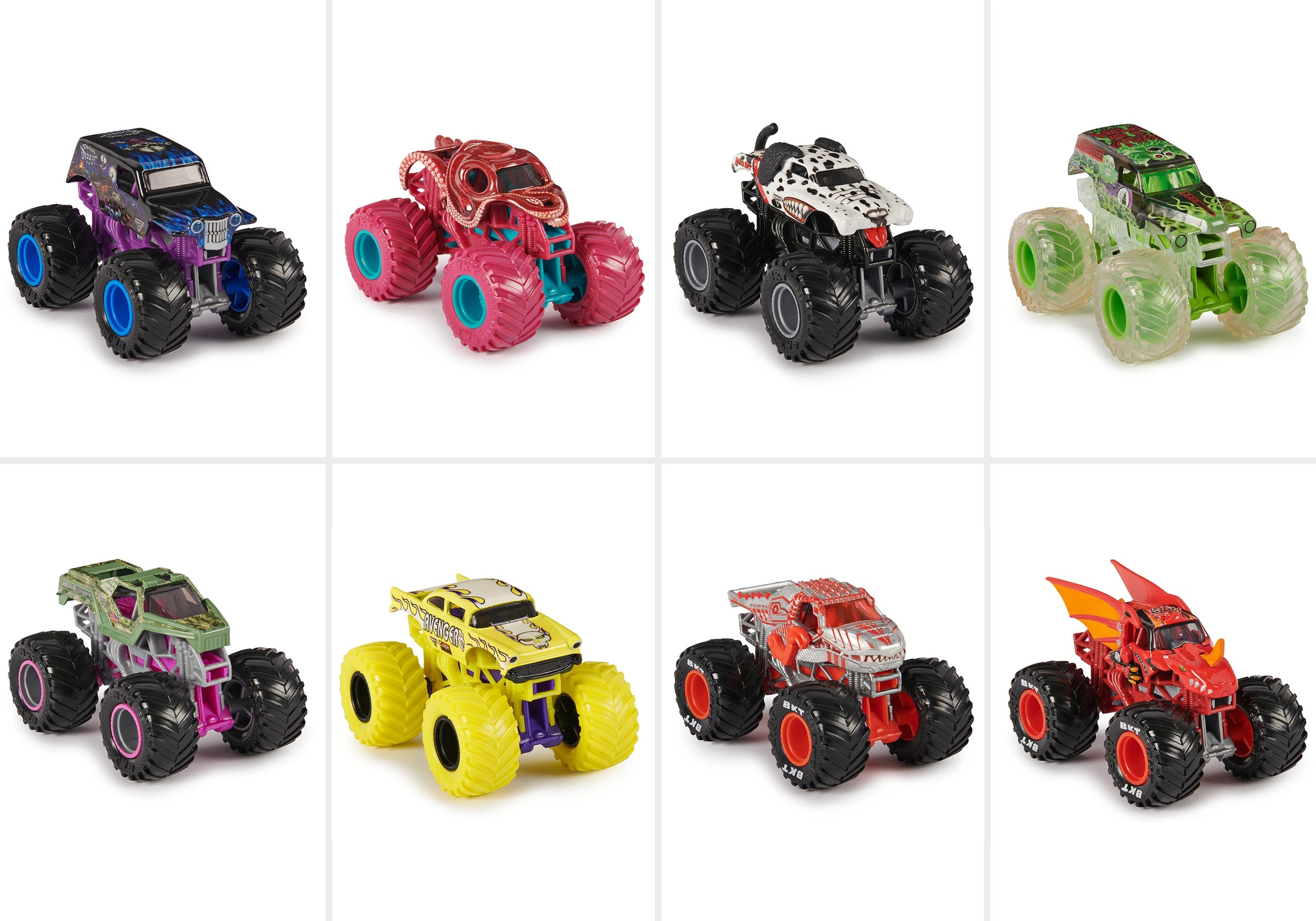 4 Monster Jam 1:64 Die Cast Truck - Assorted, 4 of 8