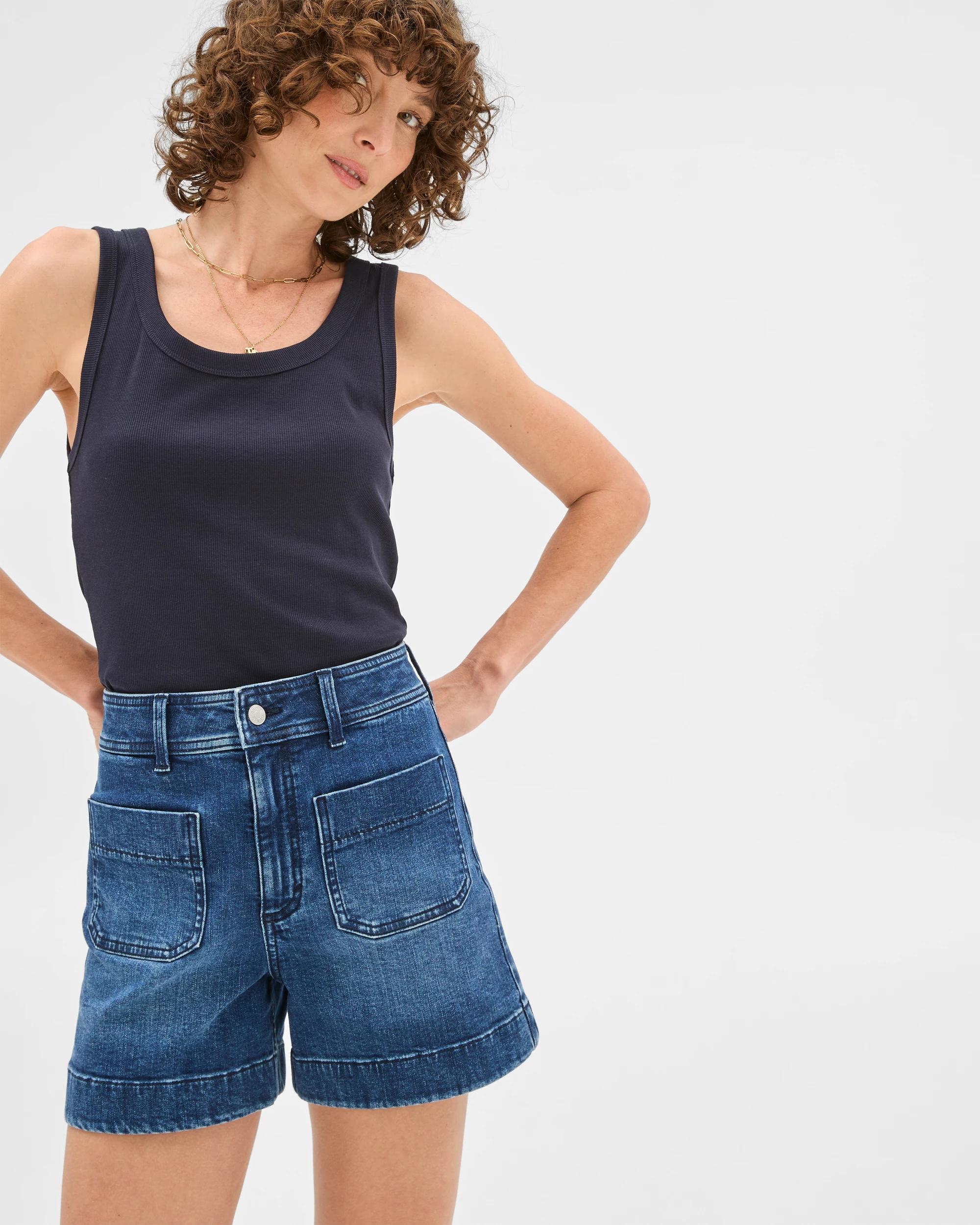 1 Target Denim Shorts - Mila 70'S INDIGO, 1 of 7